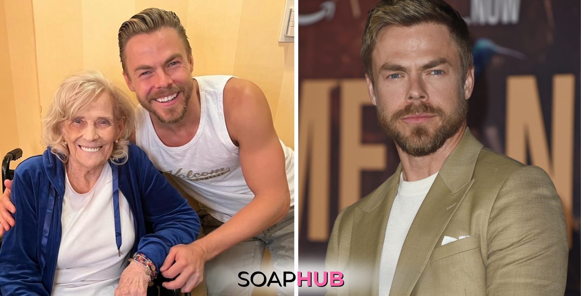 Derek Hough and grandmother, Romaine Heaton