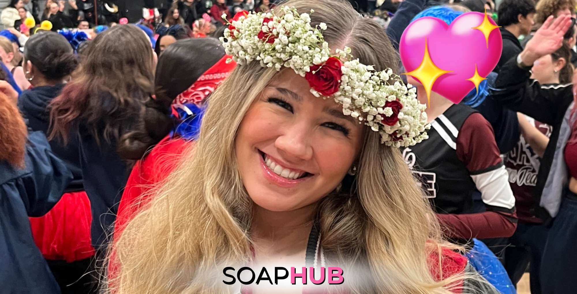 General Hospital alum Brooklyn Rae Silzer with the Soap Hub logo across the bottom.