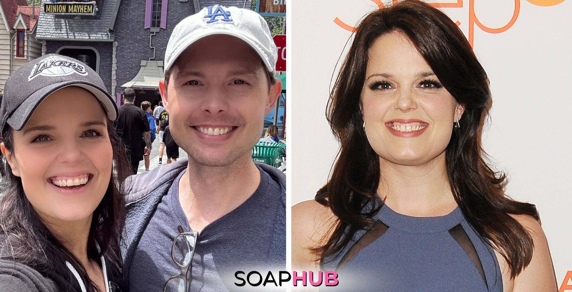 Kimberly J. Brown husband Daniel Kountz Soap Hub logo.