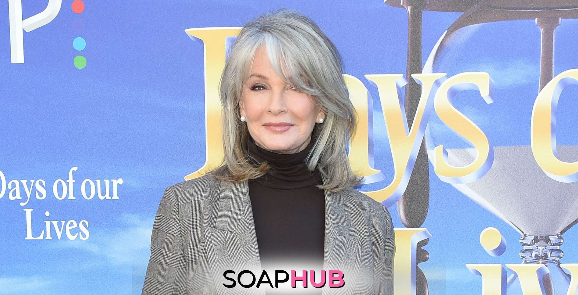 Deidre Hall with the Soap Hub logo across the bottom.