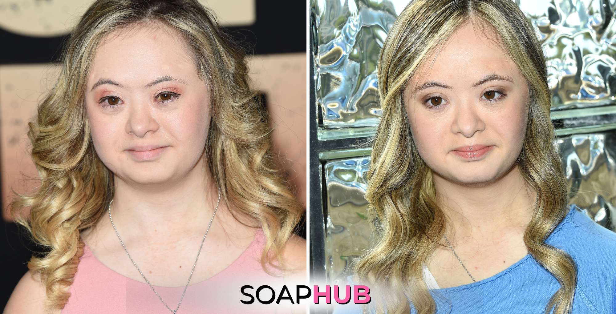 Days of our Lives star Kennedy Garcia with the Soap Hub logo.