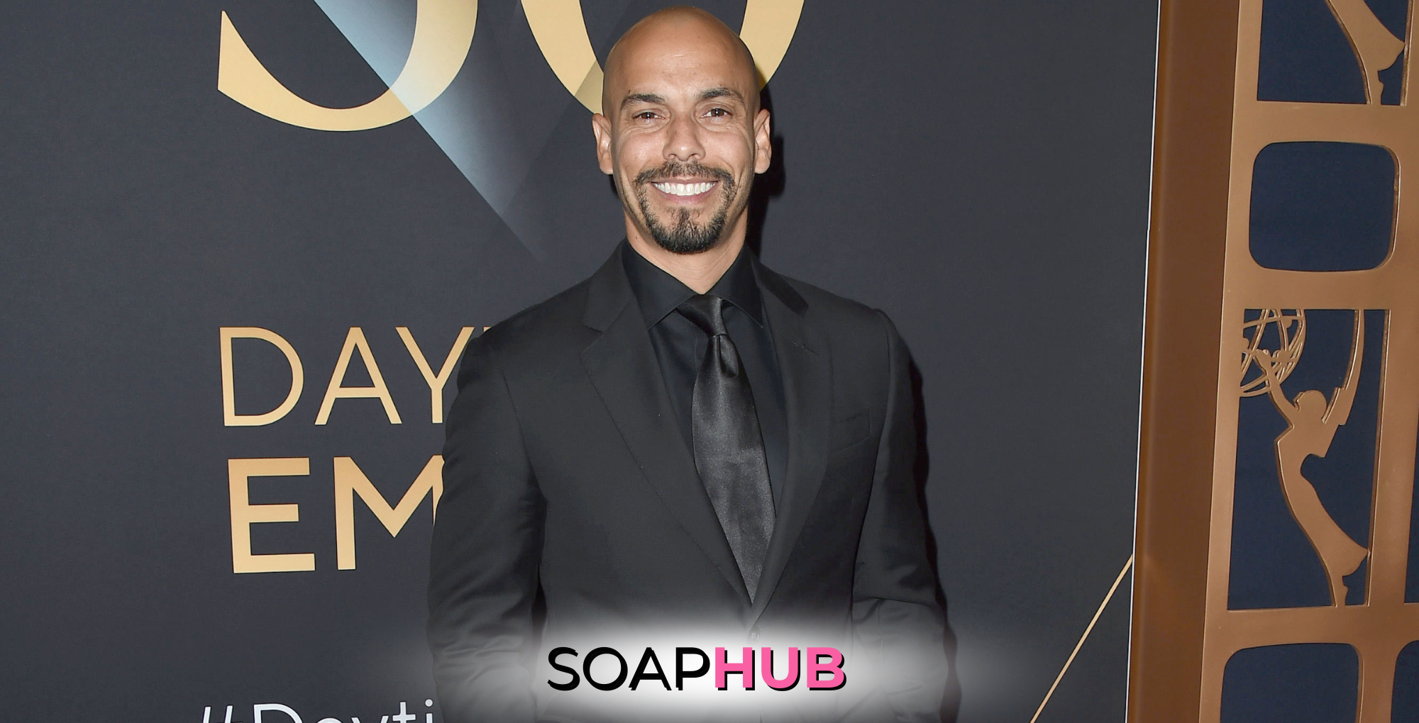 Bryton James with the Soap Hub logo across the bottom.