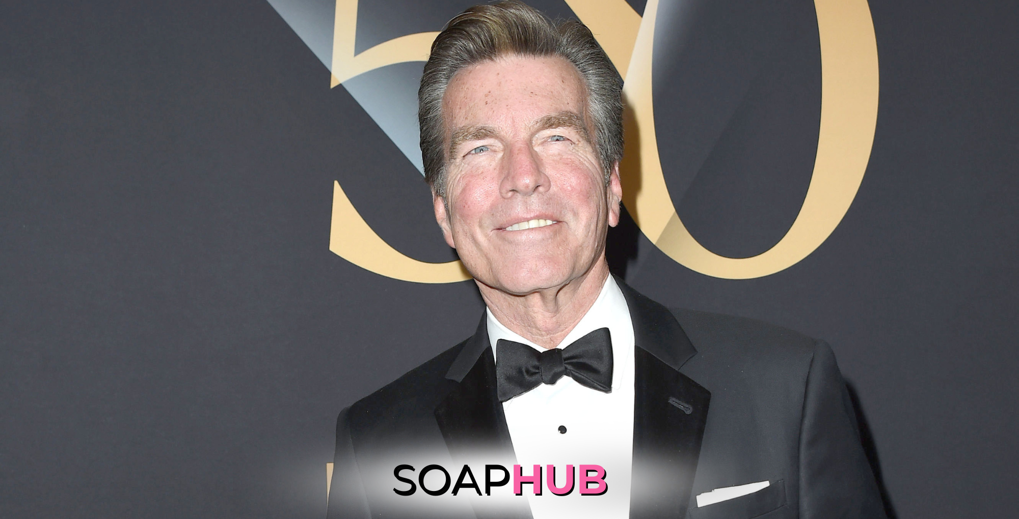 Peter Bergman with the Soap Hub logo across the bottom
