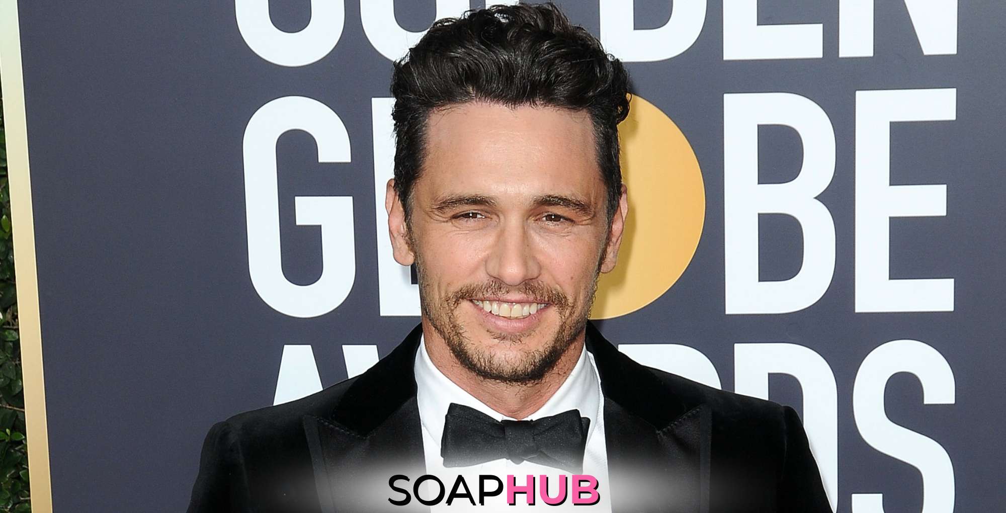 James Franco with the Soap Hub logo across the bottom.