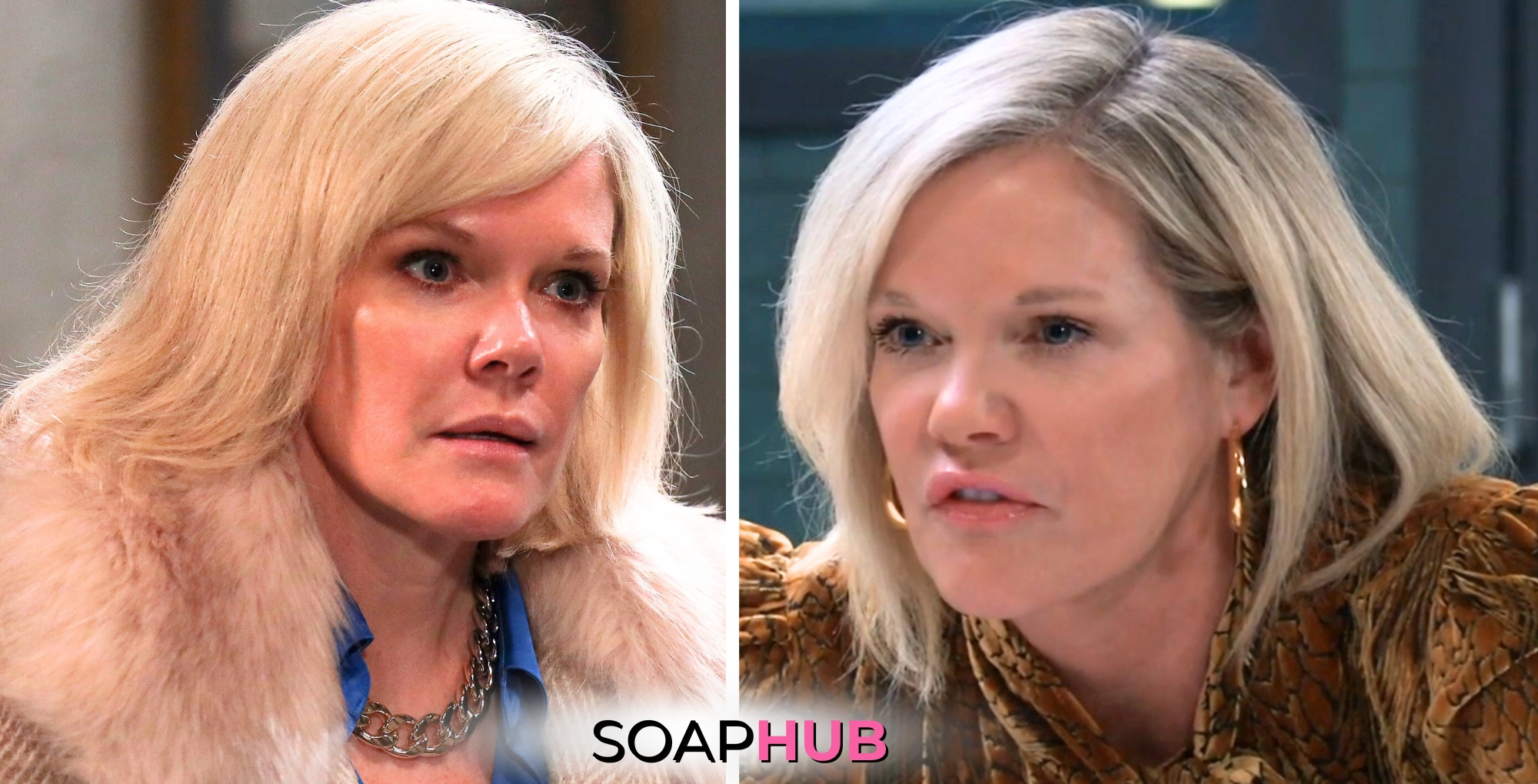 General Hospital spoilers for Wednesday, June 26, 2024, featuring an Ava on the warpath, with the Soap Hub logo near bottom of image.