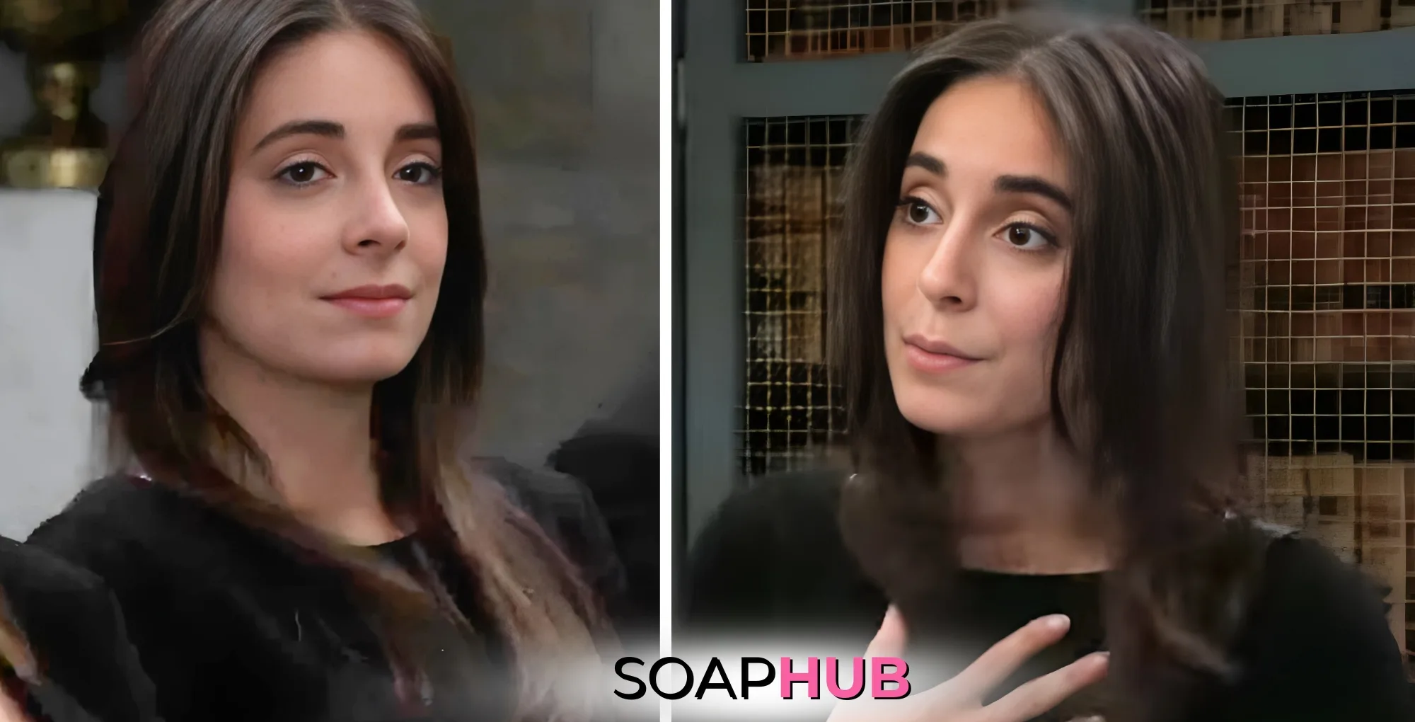 General Hospital's Molly with the Soap Hub logo across the bottom.