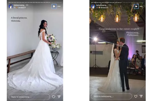Young and the Restless star Kelsey Wang's wedding.