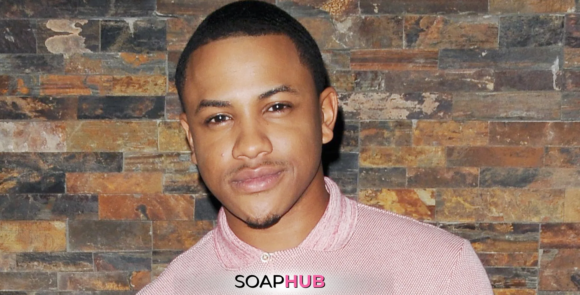 General Hospital alum Tequon Richmond with the Soap Hub logo across the bottom.