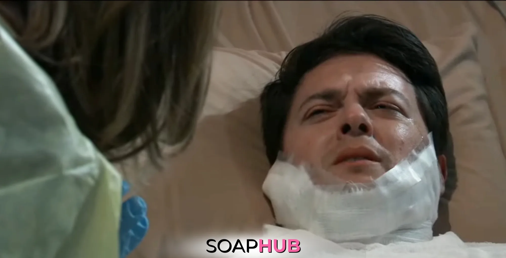 Michael on the January 17, 2025 episode of General Hospital with the Soap Hub logo across the bottom.