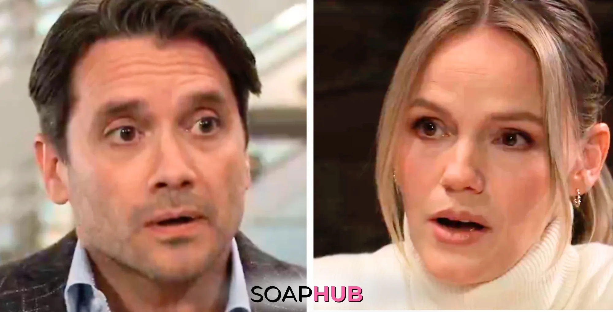 General Hospital Dante and Lulu with the Soap Hub logo.