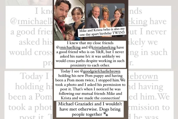 Y&R and B&B's Romy Parks and Michael Graziadei
