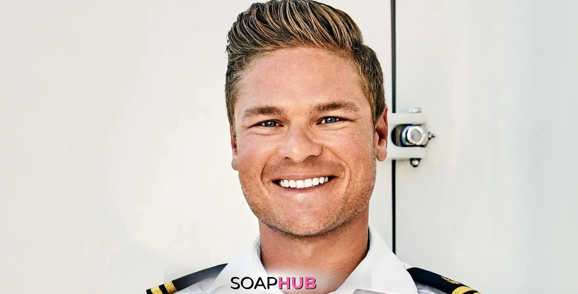 Below Deck Ashton Pienaar's tribute to cameraman with the Soap Hub logo.