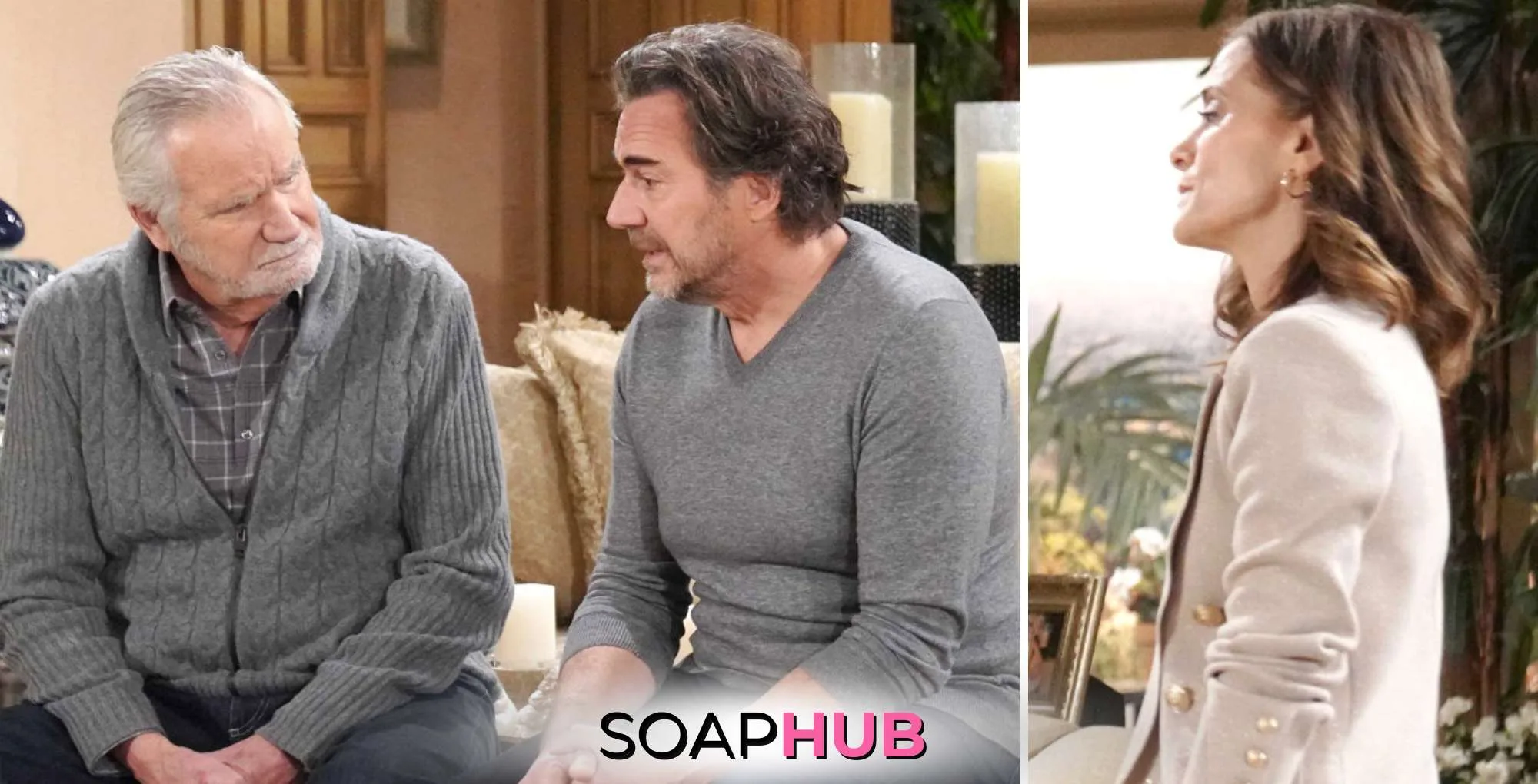 Bold and the Beautiful Must Watch Moments February 18 Ridge, Steffy & Eric with the Soap Hub logo.