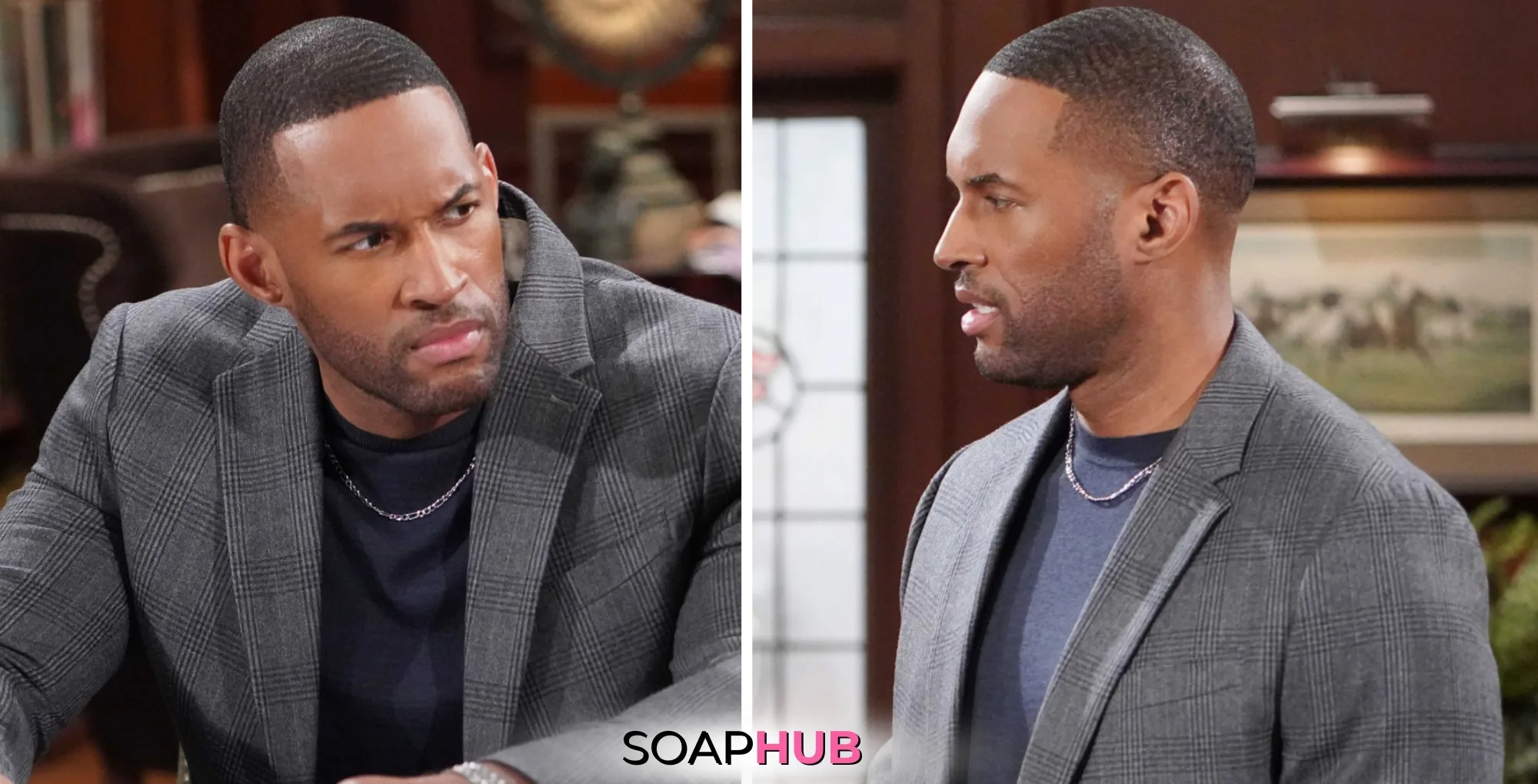 Bold and the Beautiful Carter February 13 recap with the Soap Hub logo.