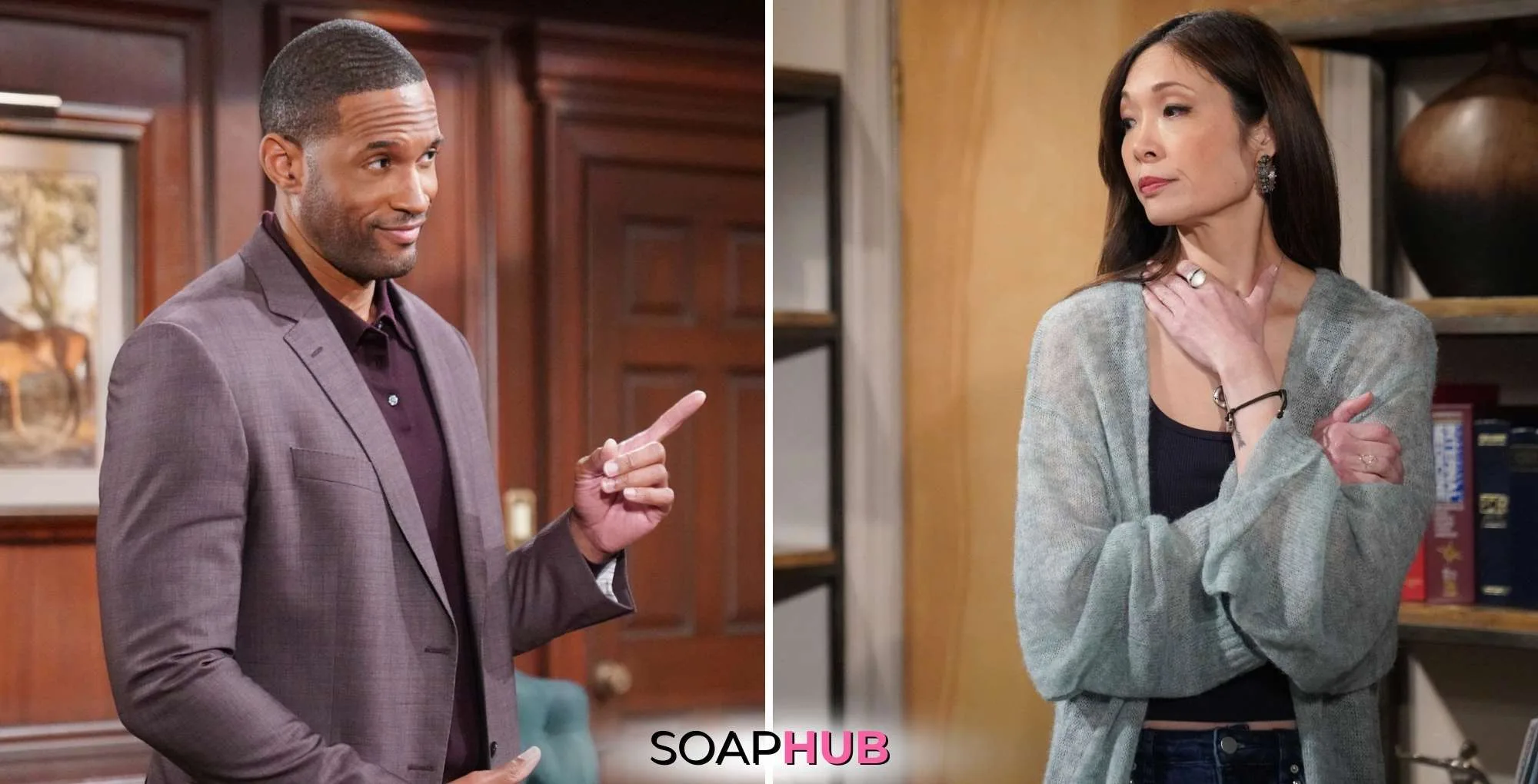 Bold and the Beautiful Recap February 3-7: Carter and Poppy with the Soap Hub logo.