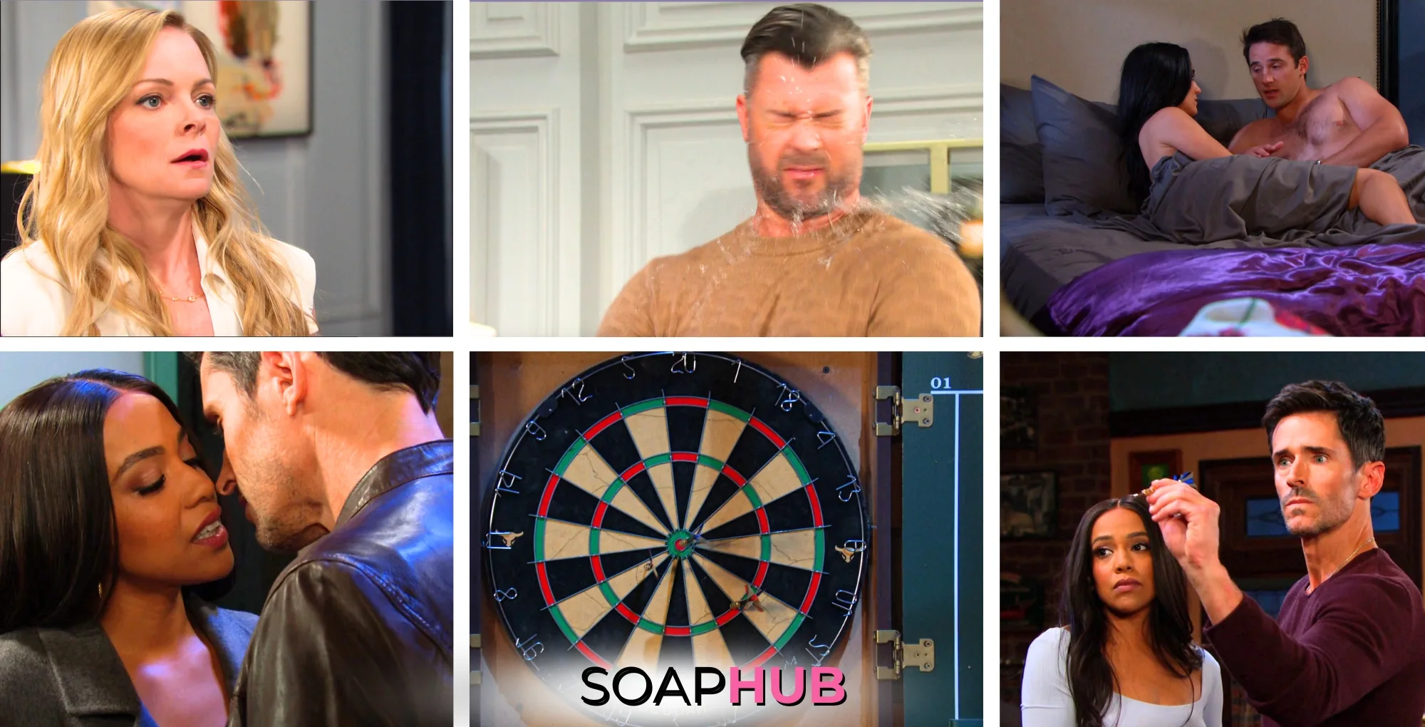Collage of the Wednesday, February 19 episode of Days of Our Lives, with Soap Hub Logo