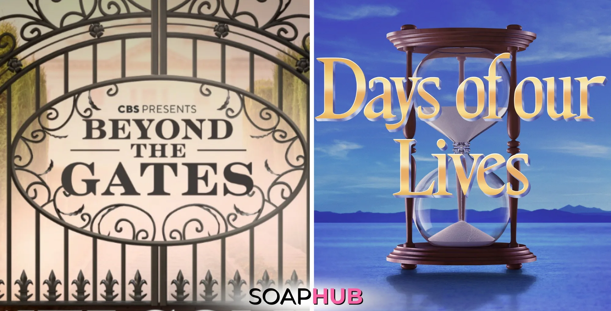 Days of our Lives welcomes Beyond the Gates with the Soap Hub logo.