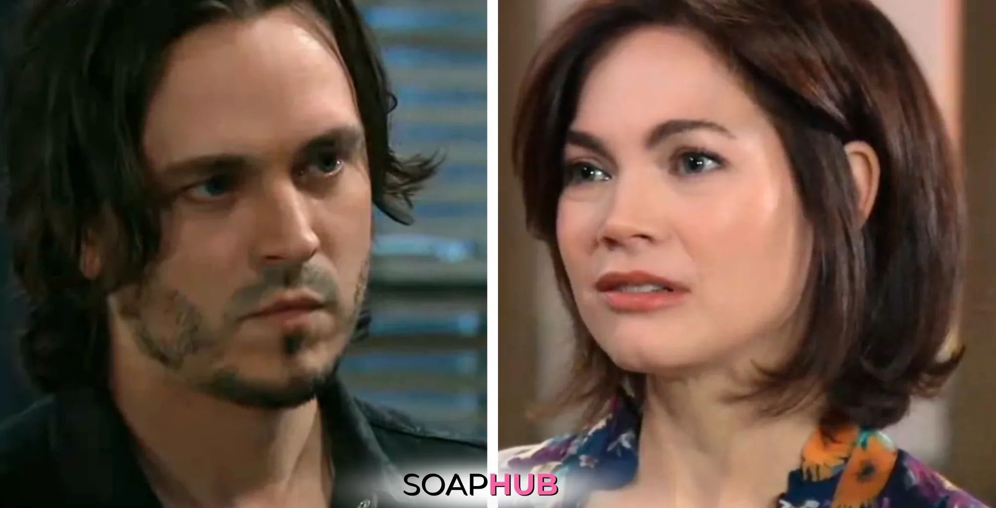 General Hospital Lucky and Elizabeth with the Soap Hub logo