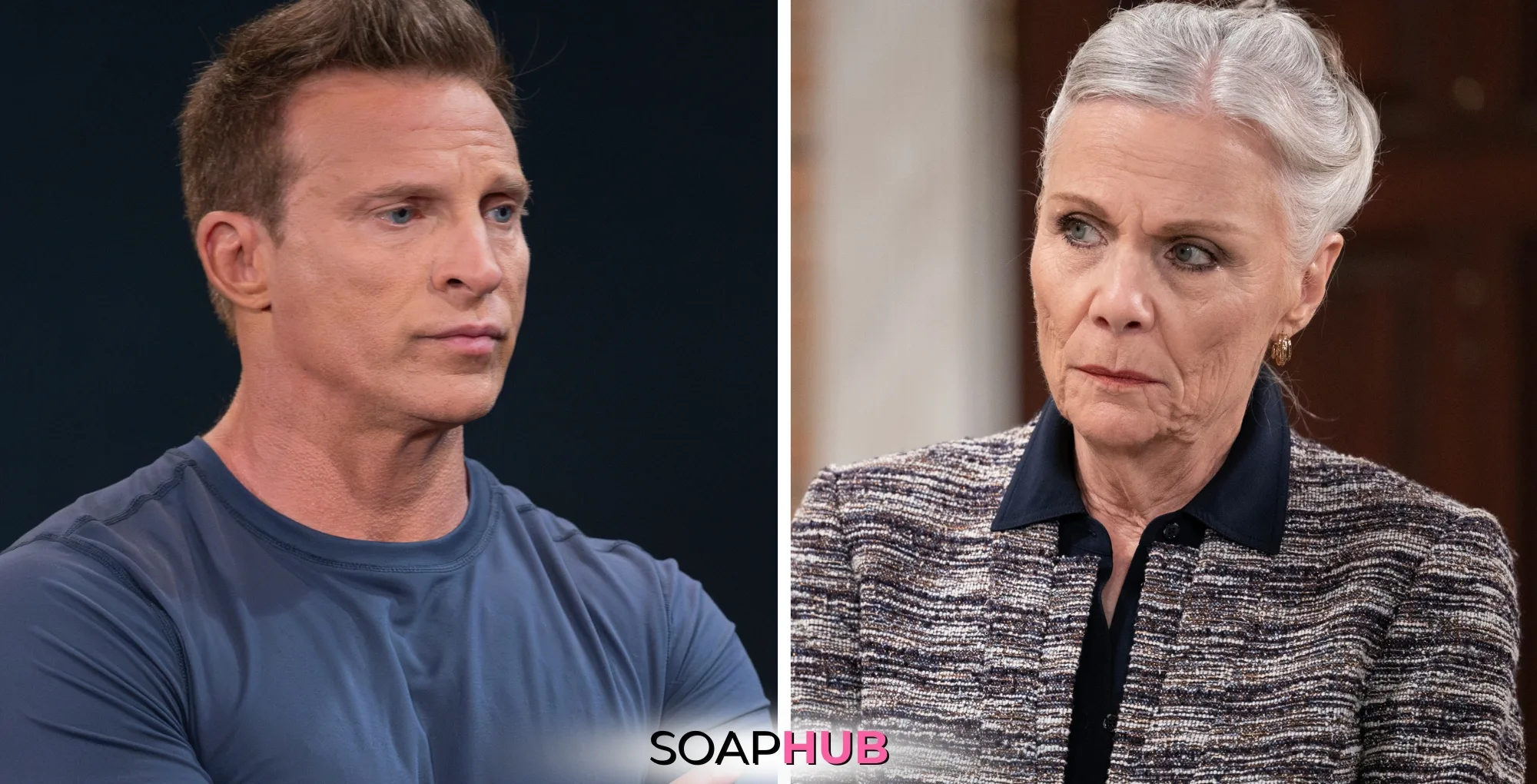 Jason and Tracy face off in spoilers for the Monday, February 10 episode of General Hospital, with the Soap Hub logo