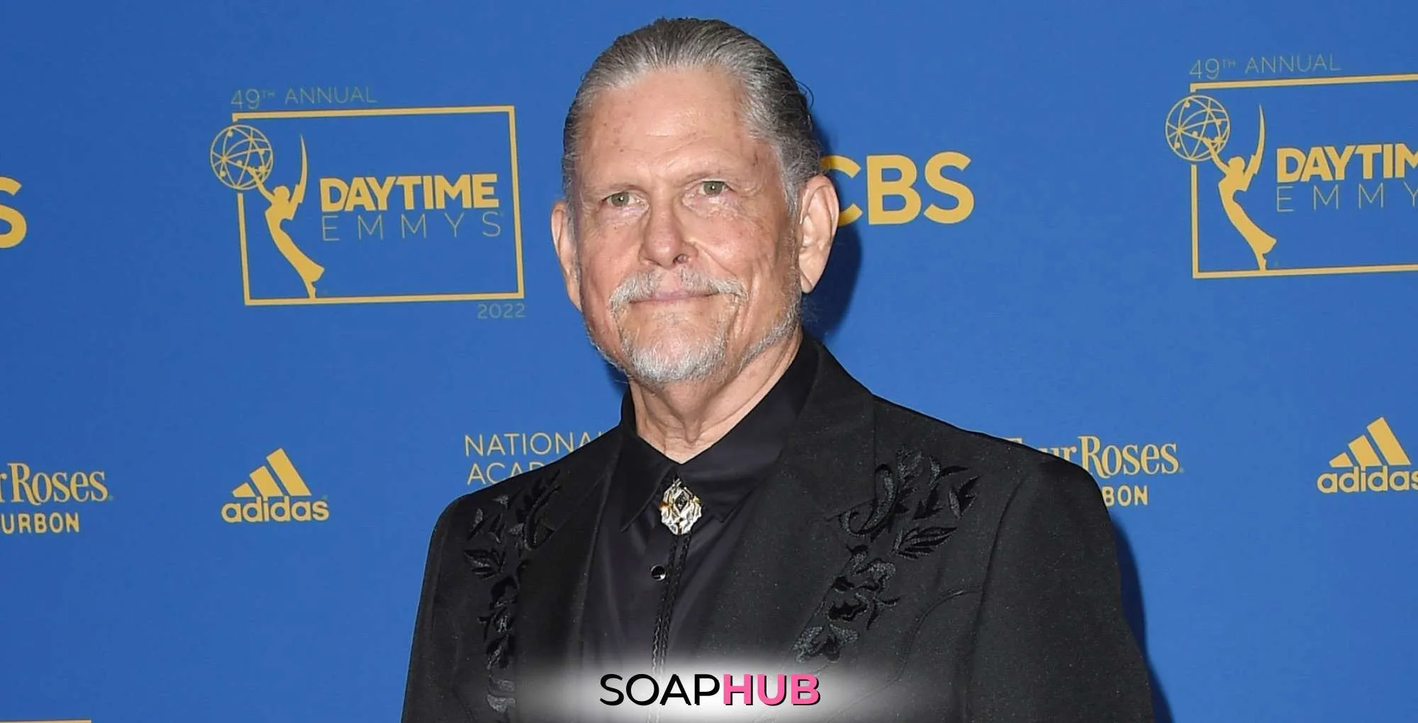General Hospital's Cyrus Renault with the Soap Hub logo.