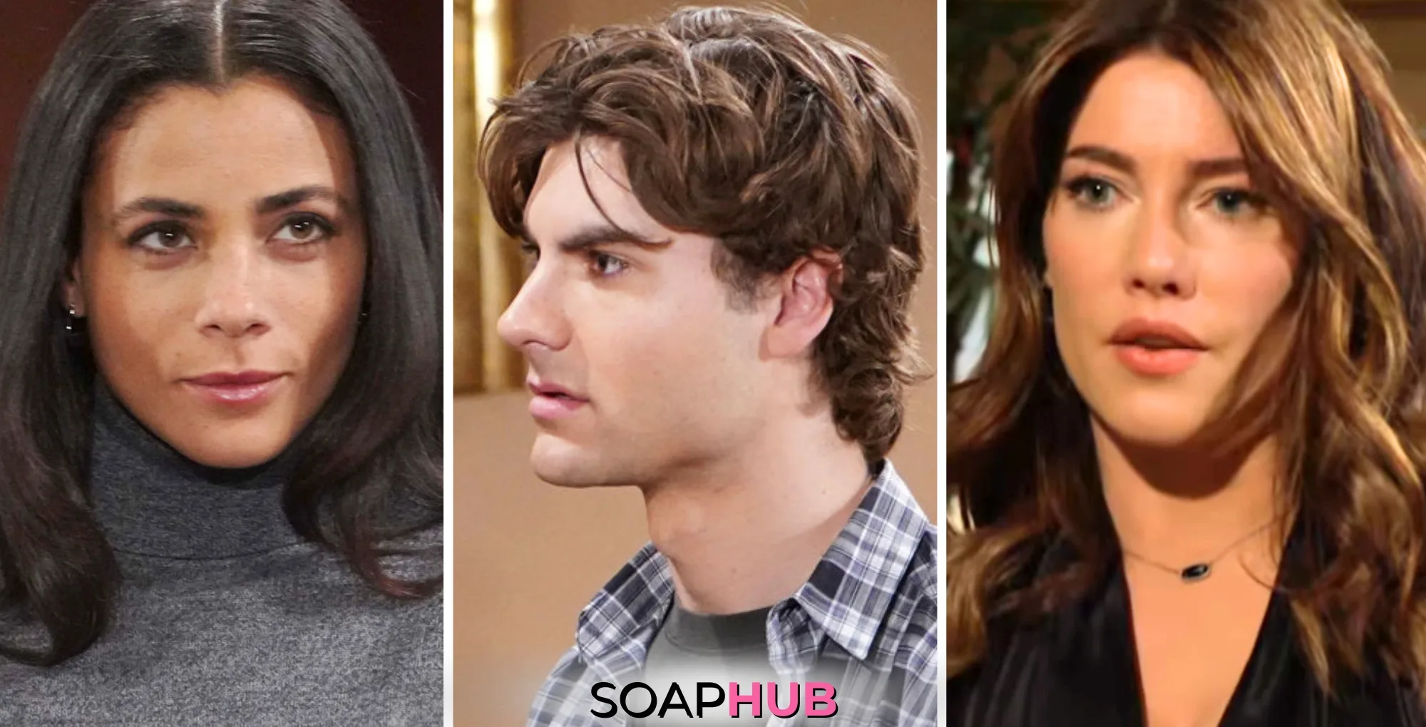 Weekly Bold and the Beautiful Must Watch Moments Feb 24-28 Daphne, Remy, and Steffy with the Soap Hub logo.