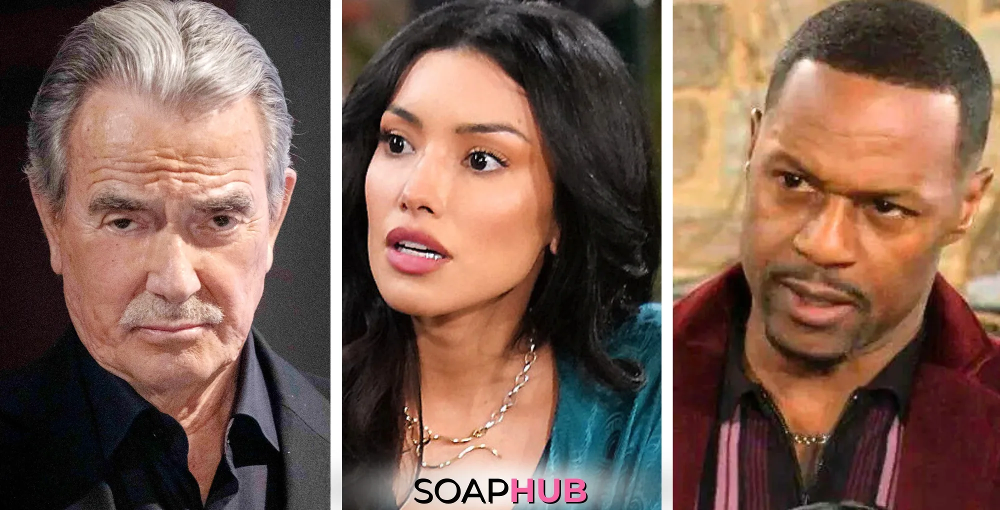 Holden, Summer, and Nate are featured players in The Young and the Restless Spoilers for the week of February 17-21, 2025, With Soap Hub logo