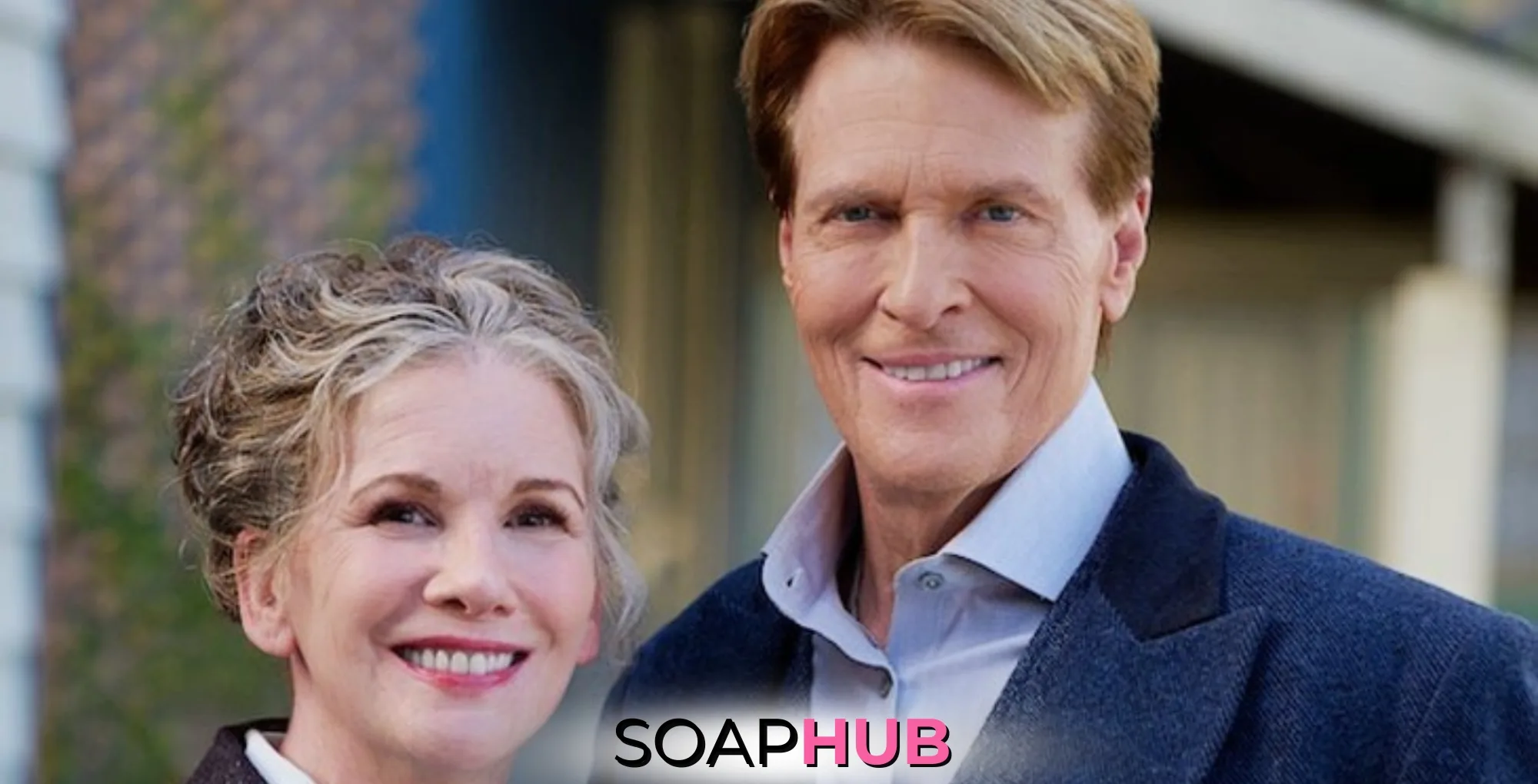 When Calls the Heart Bill and Georgie with the Soap Hub logo.