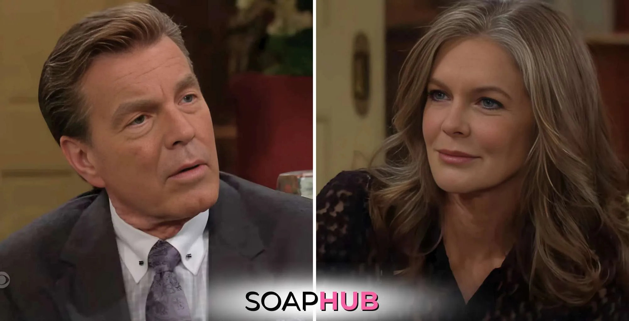 Young and the Restless February 6 Jack and Diane with the Soap Hub logo.