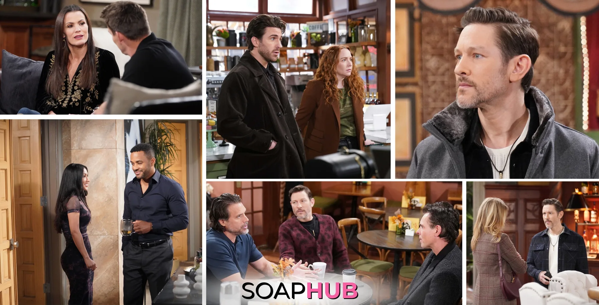 Young and the Restless Spoilers Preview February 24 with the Soap Hub logo.