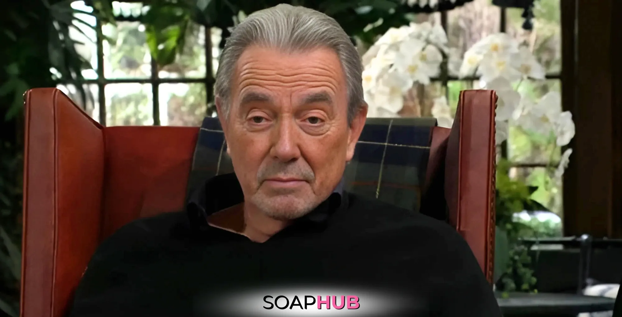 Young and Restless Spoilers February 21: Victor with the Soap Hub logo.