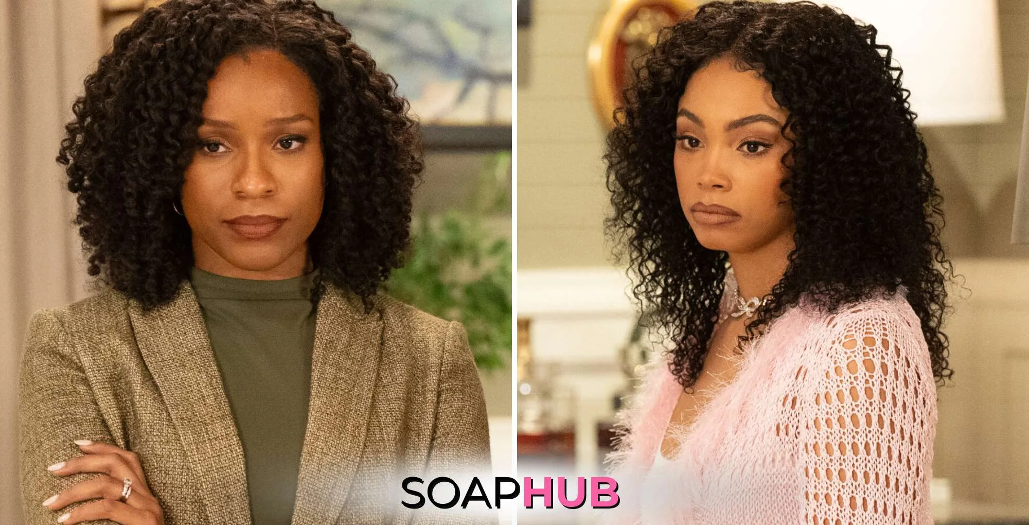 Weekly Beyond The Gates Recap March 24 - 28 Naomi and Chelsea with the Soap Hub logo.