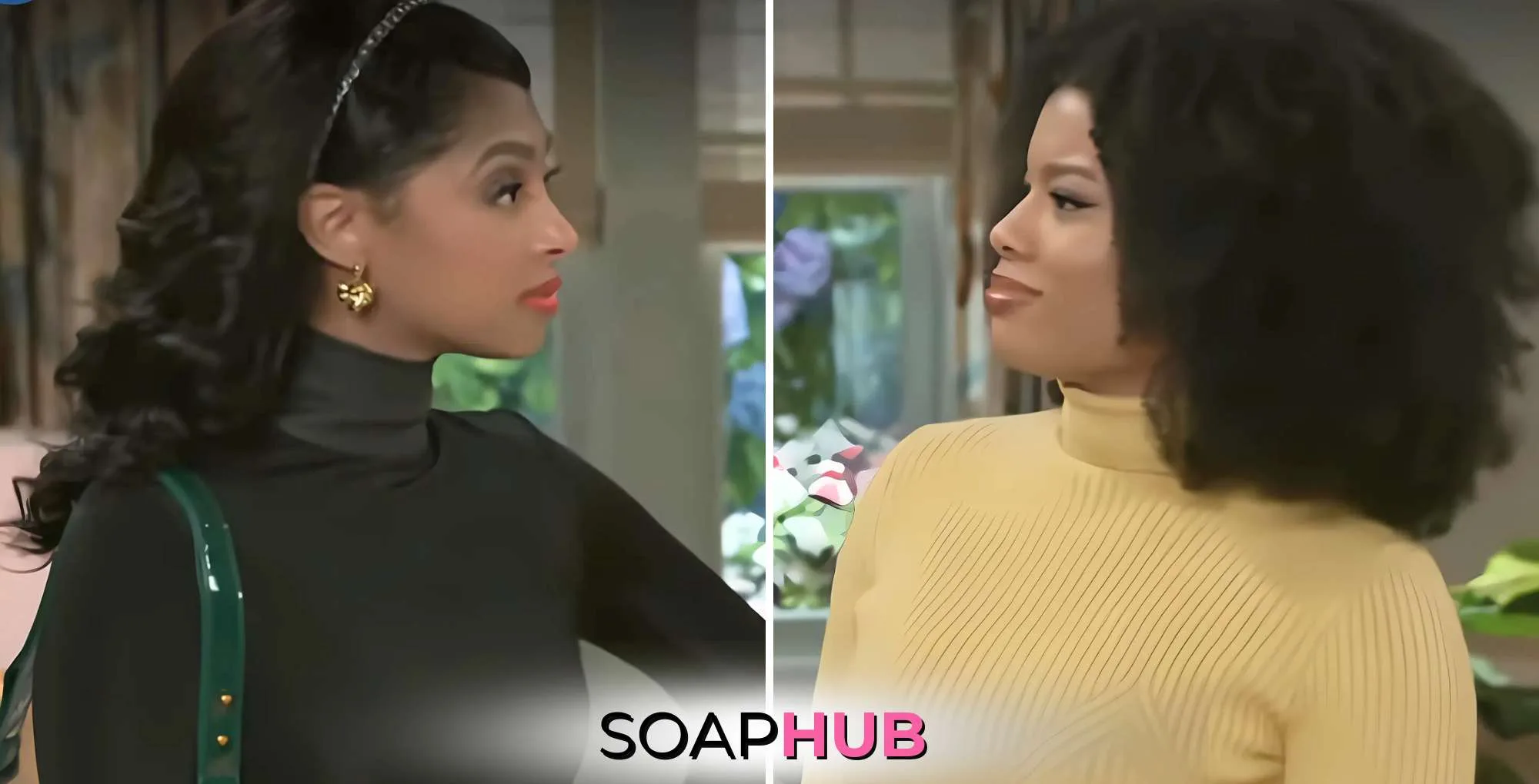 Beyond The Gates Recap March 5 Kat and Eva with the Soap Hub logo.