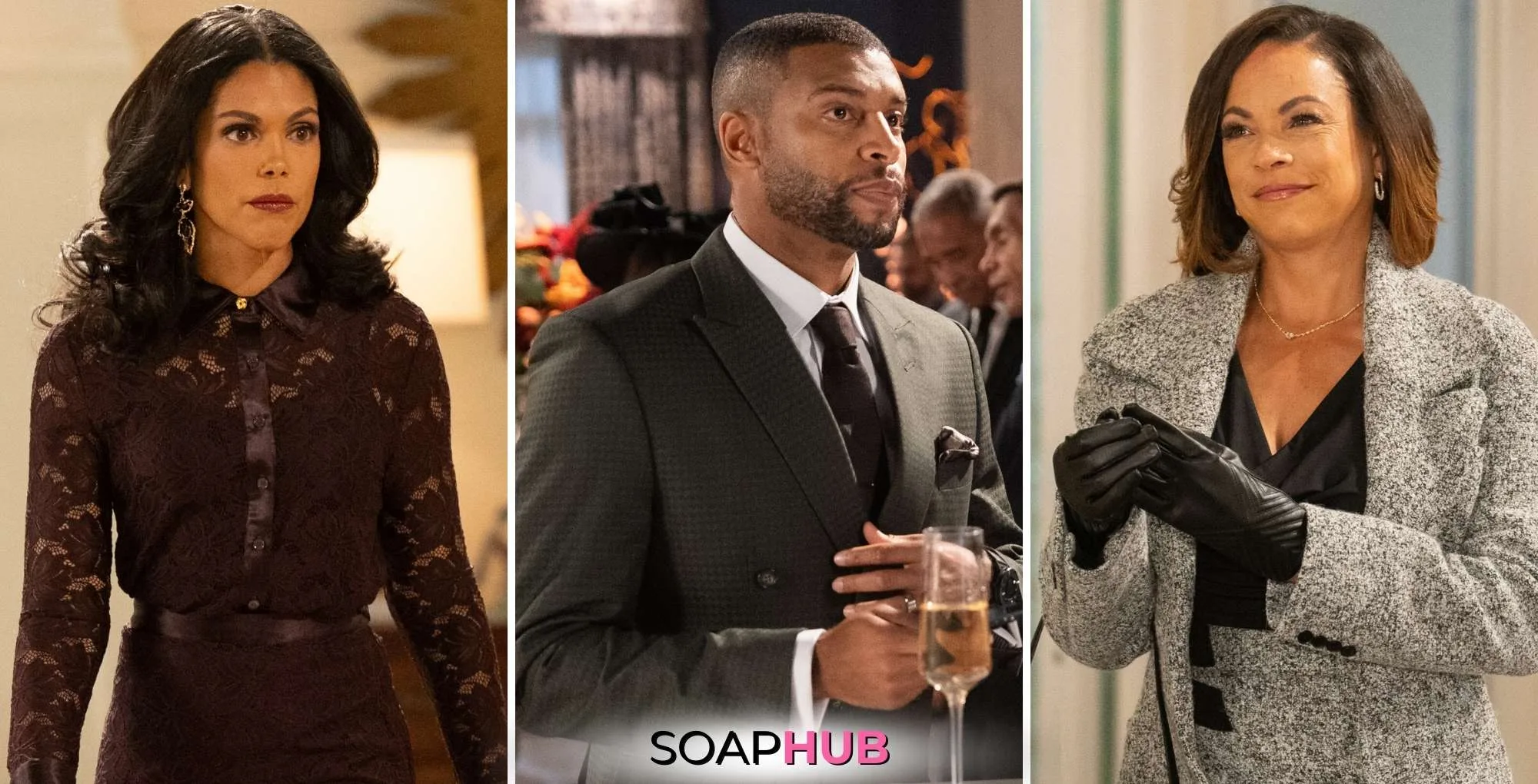 Beyond The Gates What To Watch Storylines Weekly Update March 17-21 collage with SoapHub logo.
