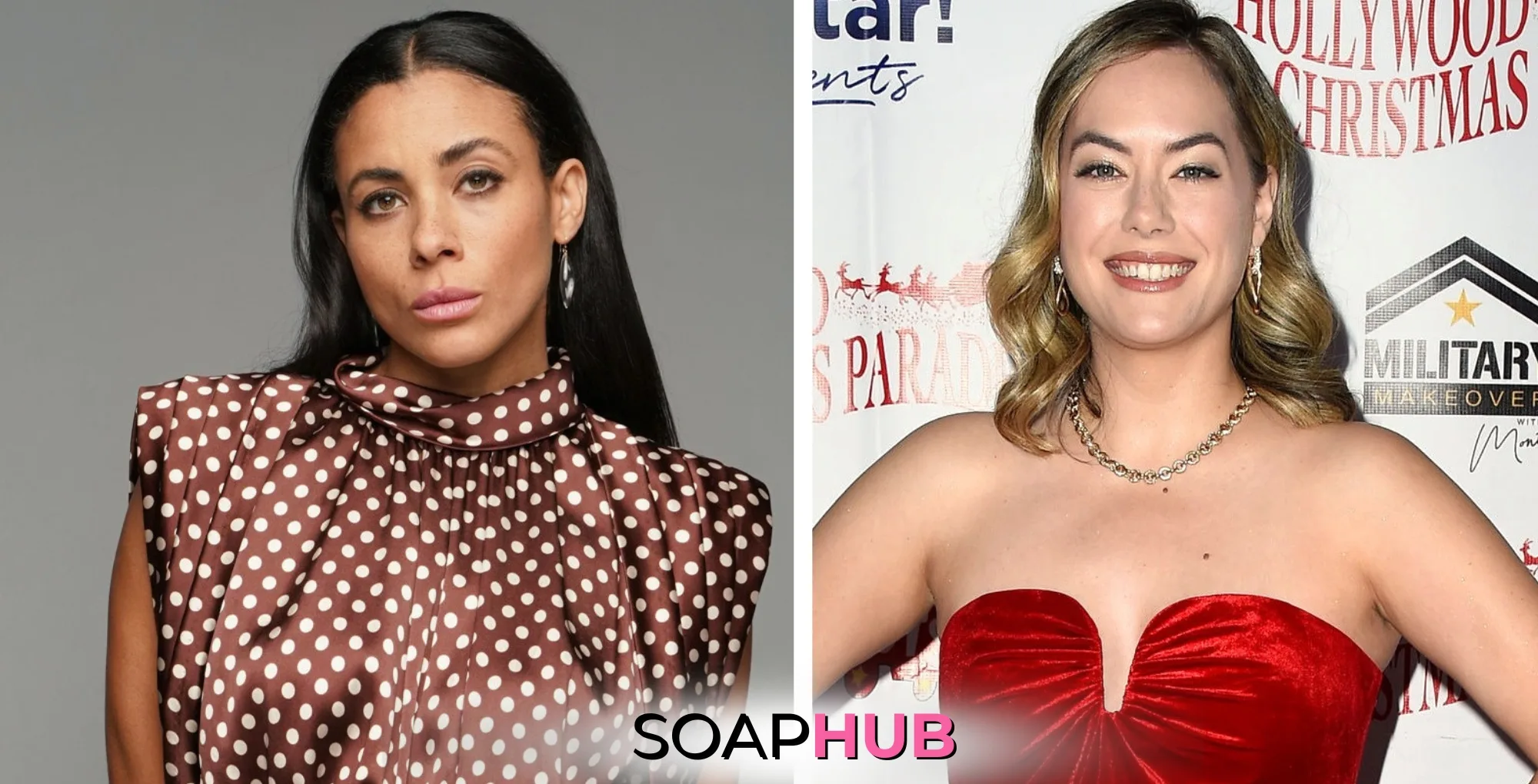 Bold and the Beautiful Annika Noelle thinks of Murielle Hilaire with the Soap Hub logo.