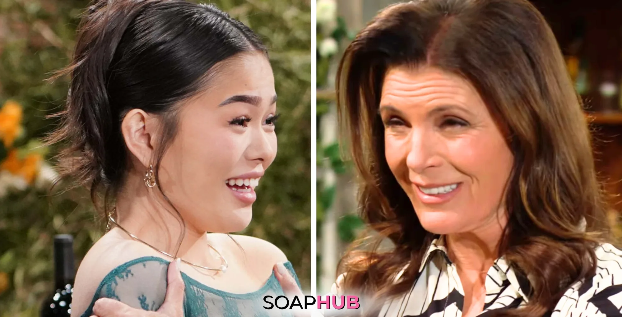 Bold and the Beautiful Must Watch Moments March 28 Luna Sheila with the Soap Hub logo.