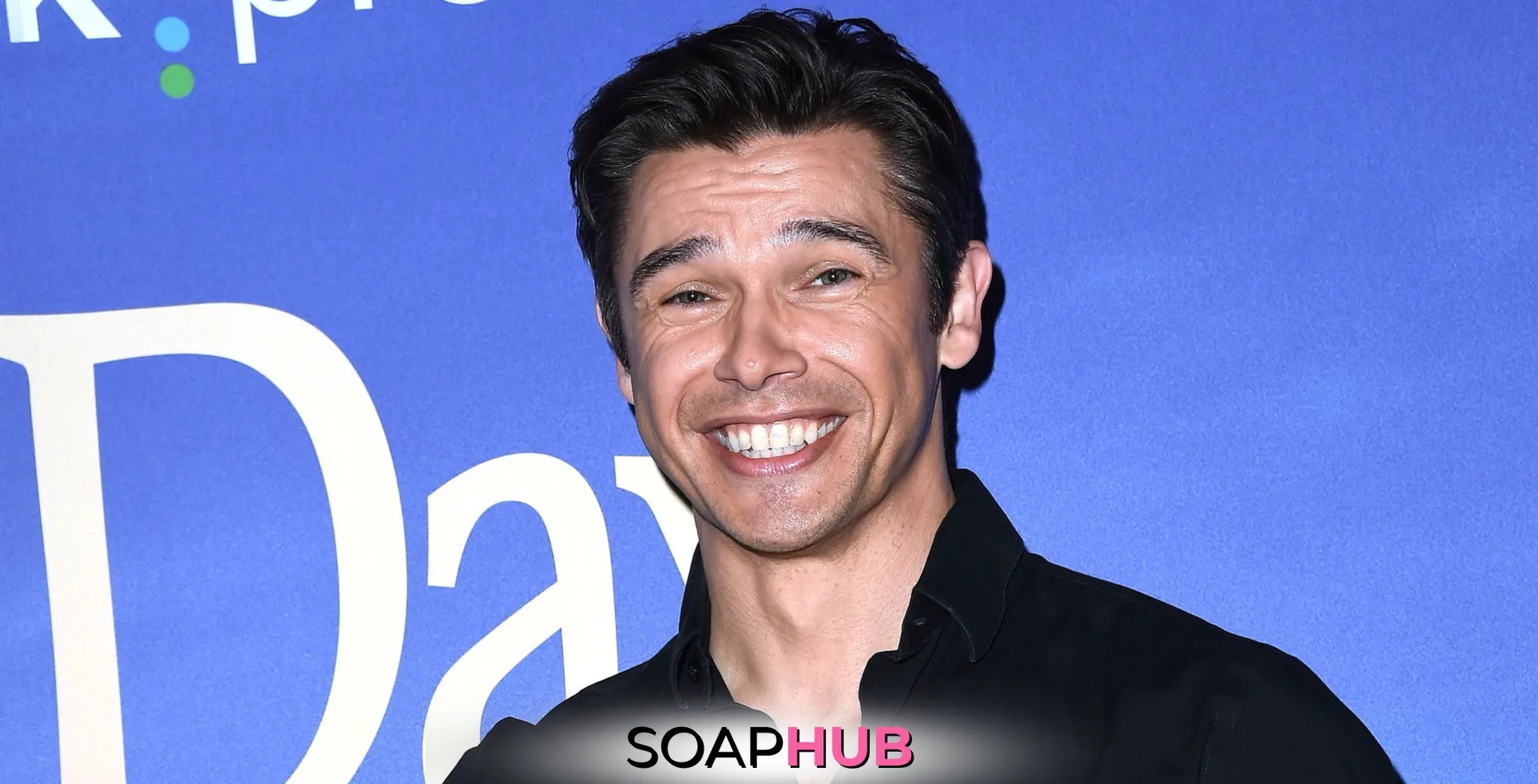 Days of Our Lives' Paul Telfer with the Soap Hub logo across the bottom.