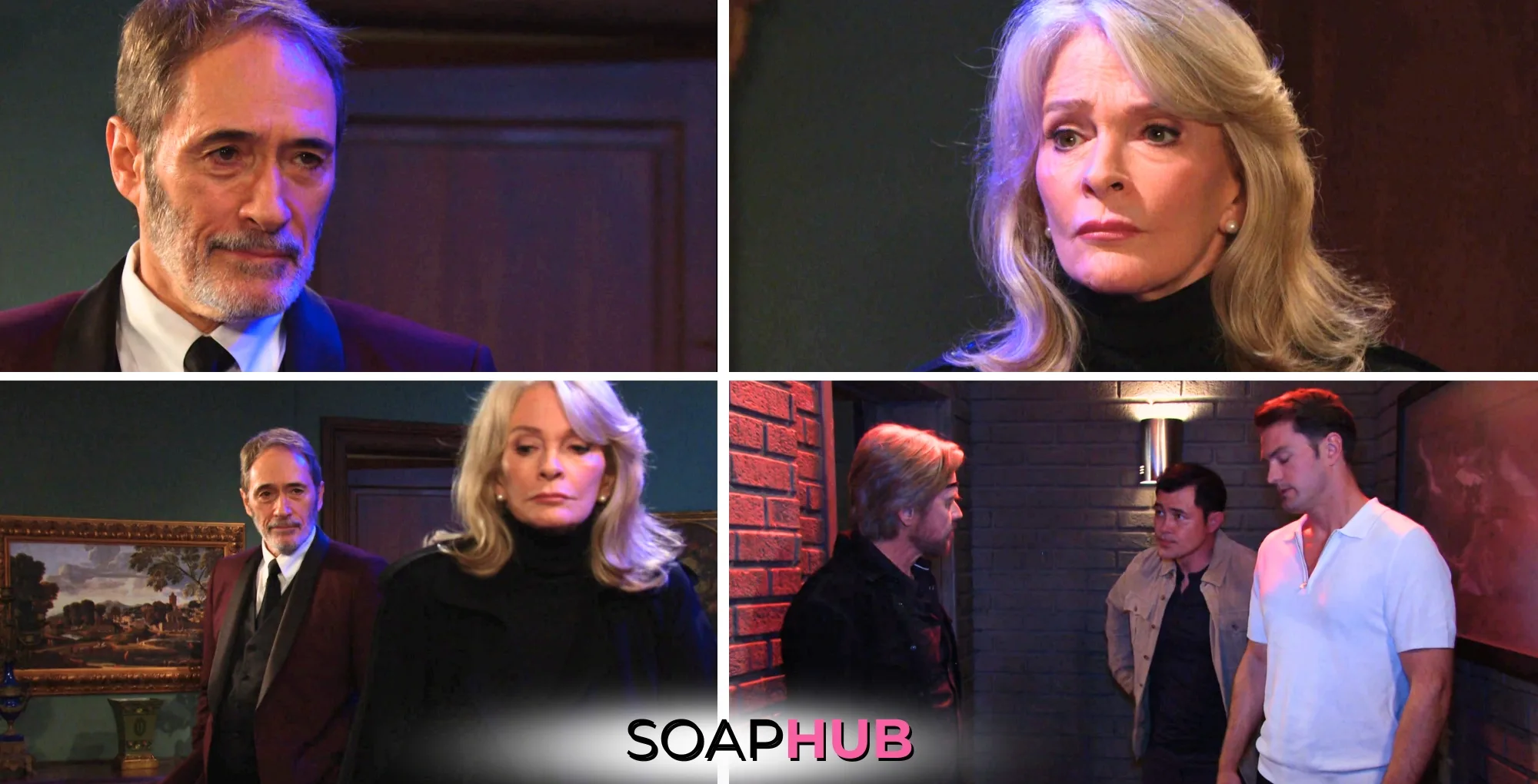 Collage for the Friday, March 28 episode of Days of Our Lives, with the Soap Hub logo.