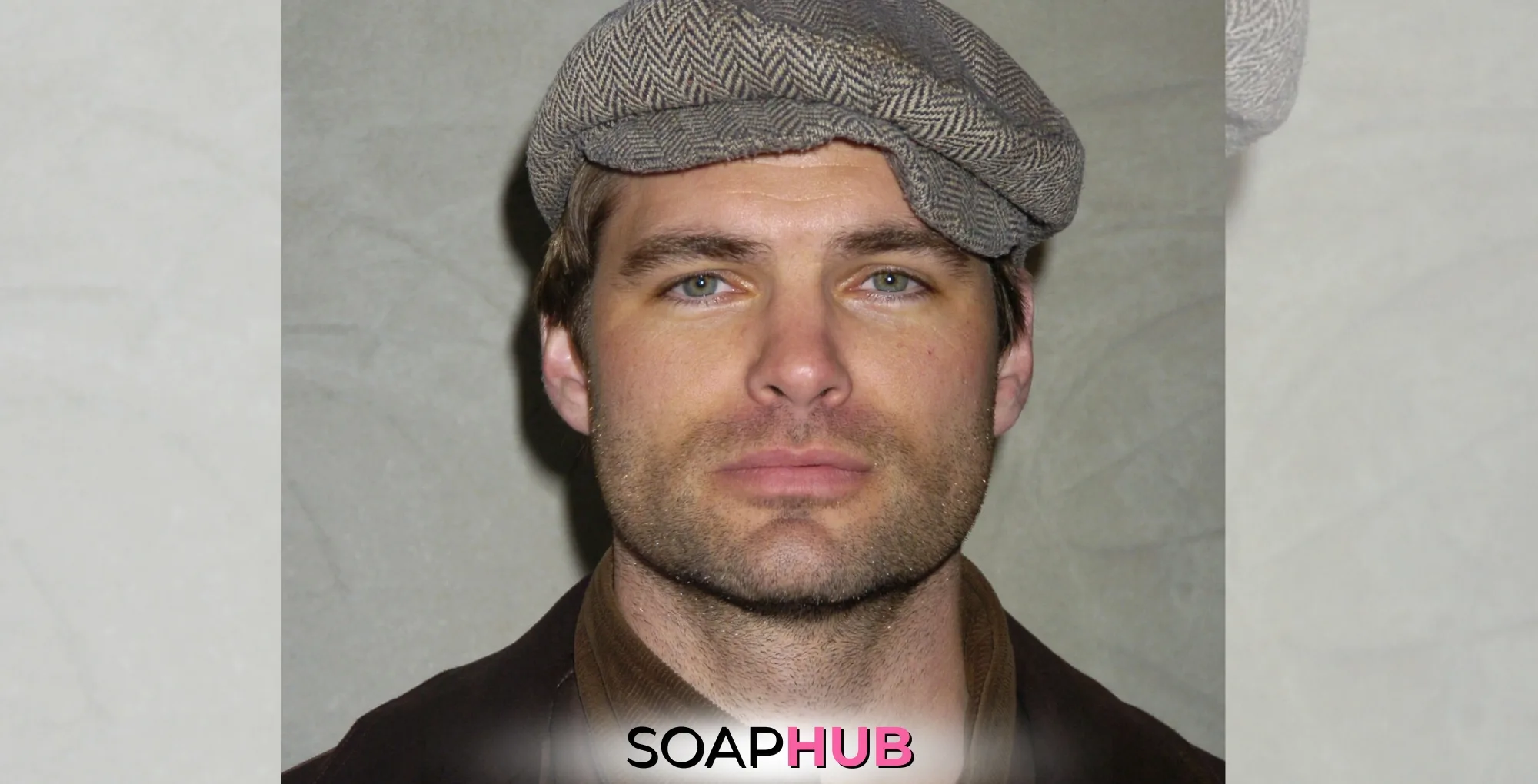 General Hospital Ezra with the Soap Hub logo