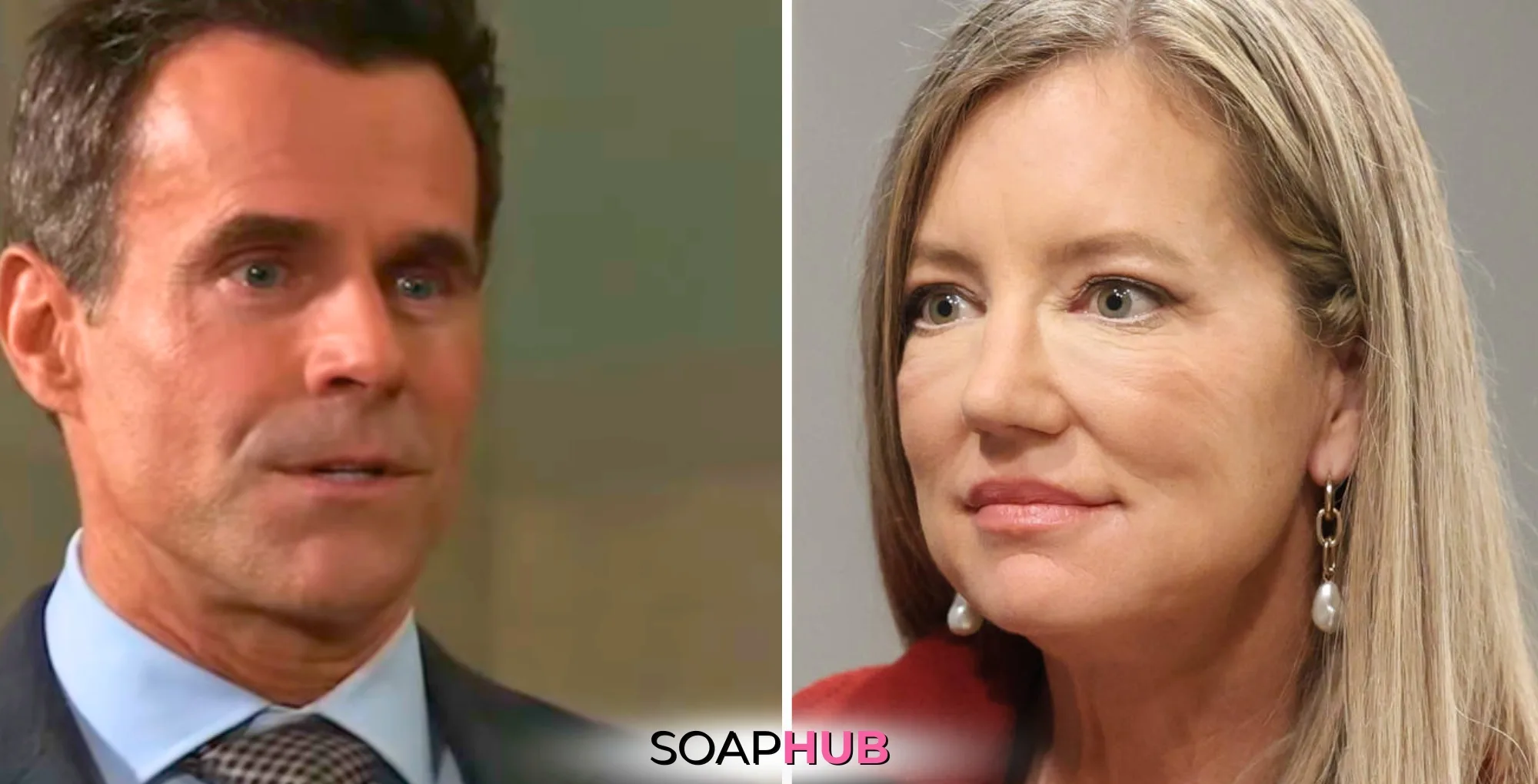 Drew finds a possible ally while Nina has misgivings in spoilers for Friday, March 21, with the SoapHub Logo.