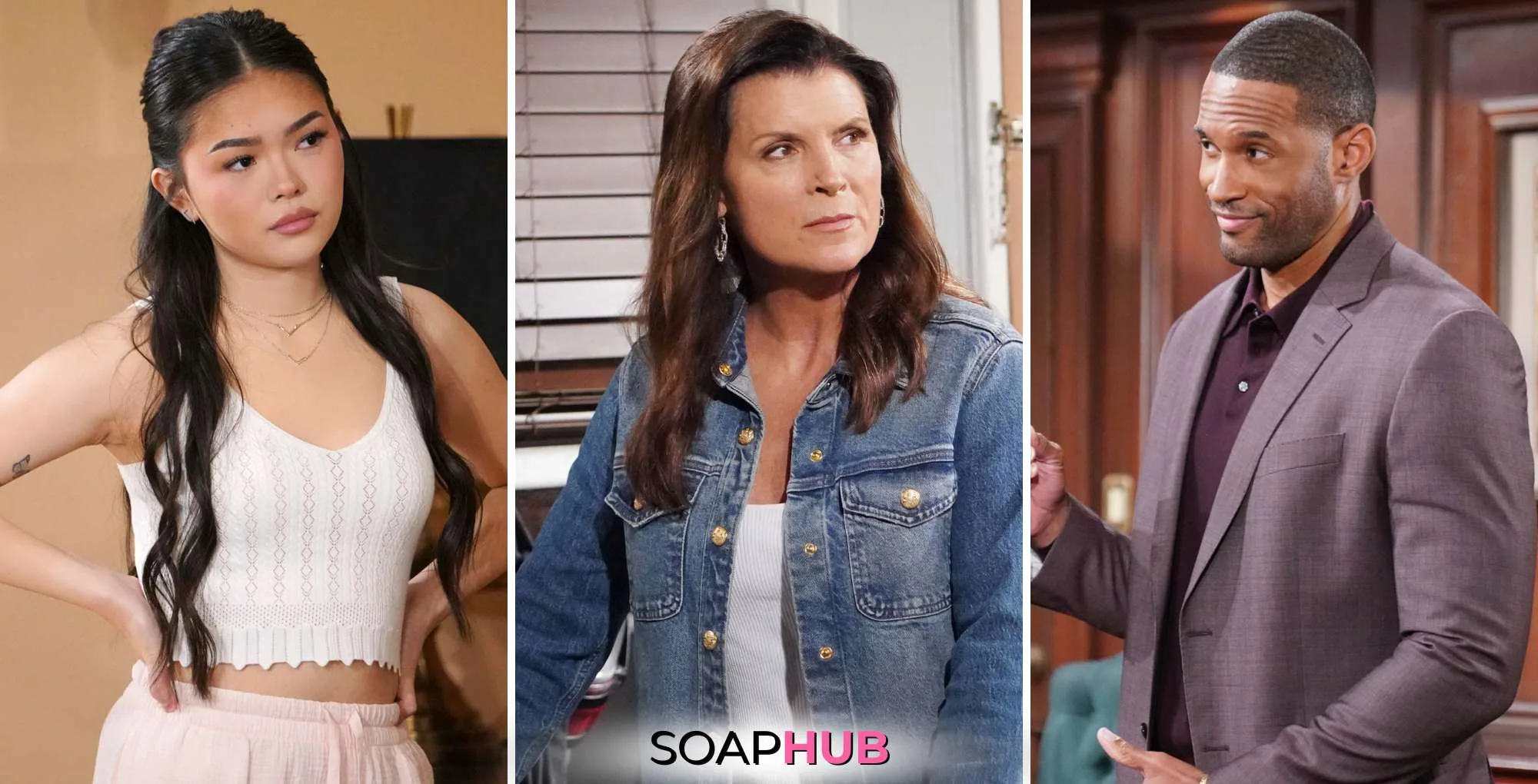 Weekly Bold and the Beautiful Must Watch Moments March 17-21 collage with the SoapHub logo.