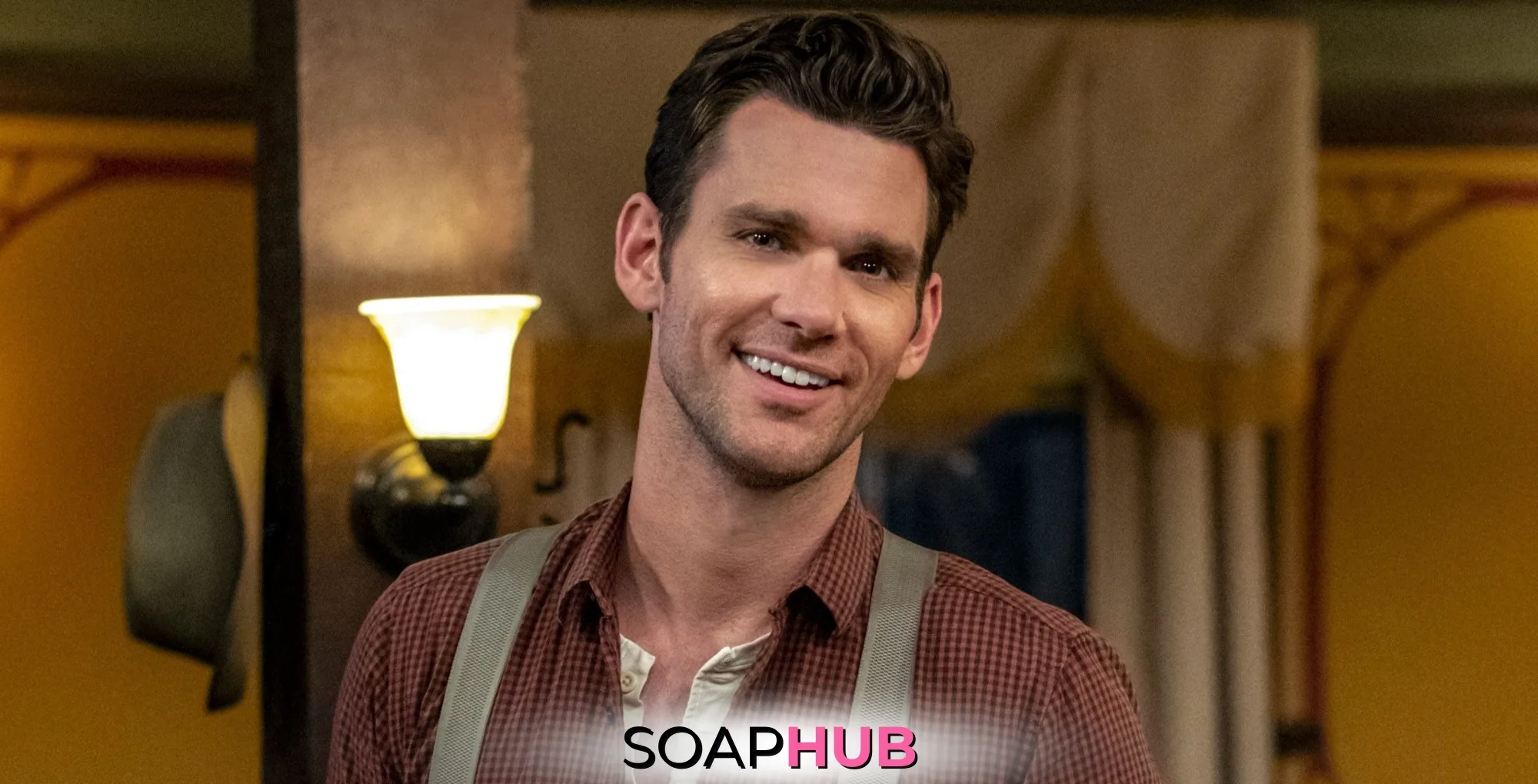 When Calls the Heart Kevin McGarry on Season 13 with the Soap Hub logo.