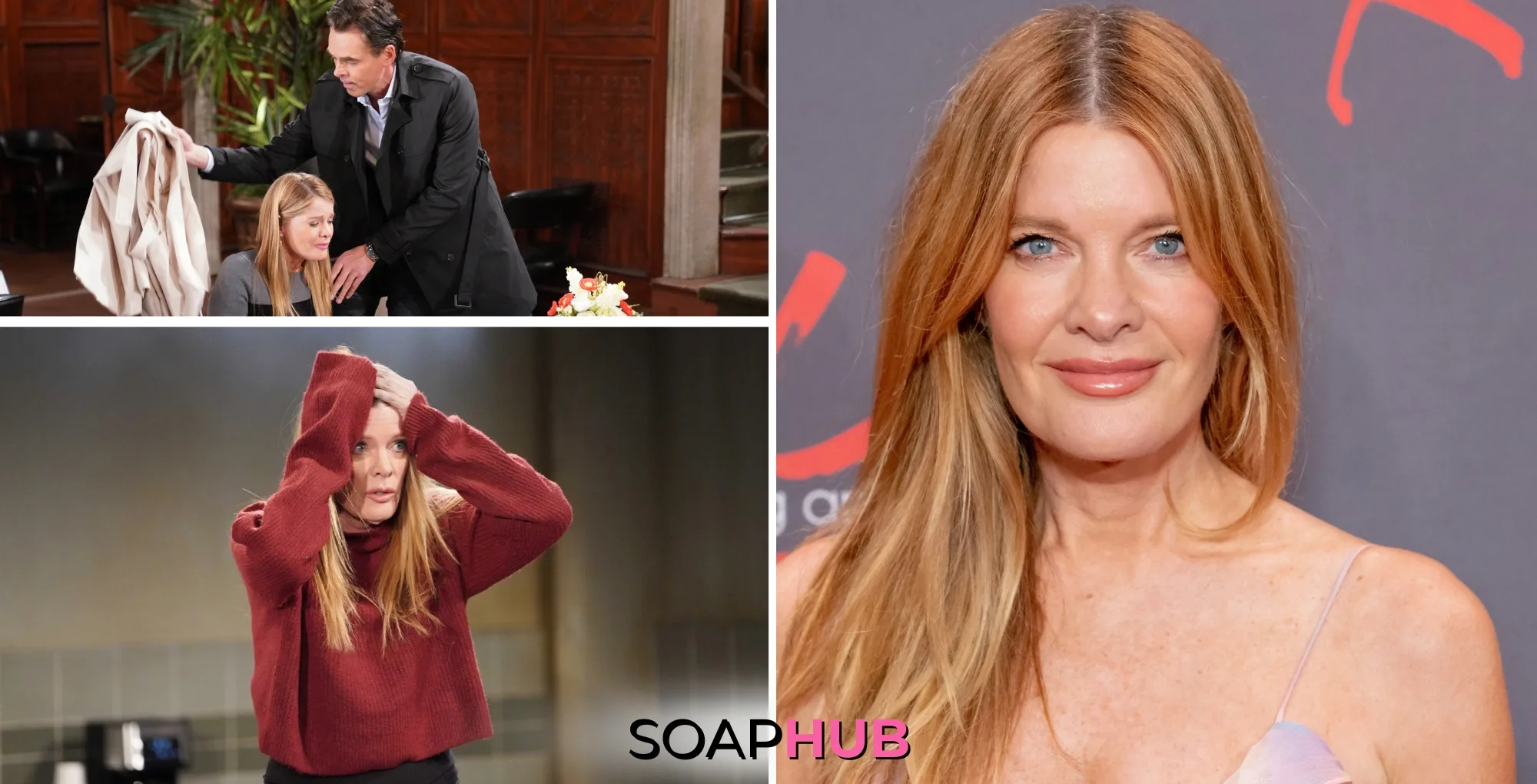 Young and the Restless Phyllis and Michelle Stafford with the Soap Hub logo.