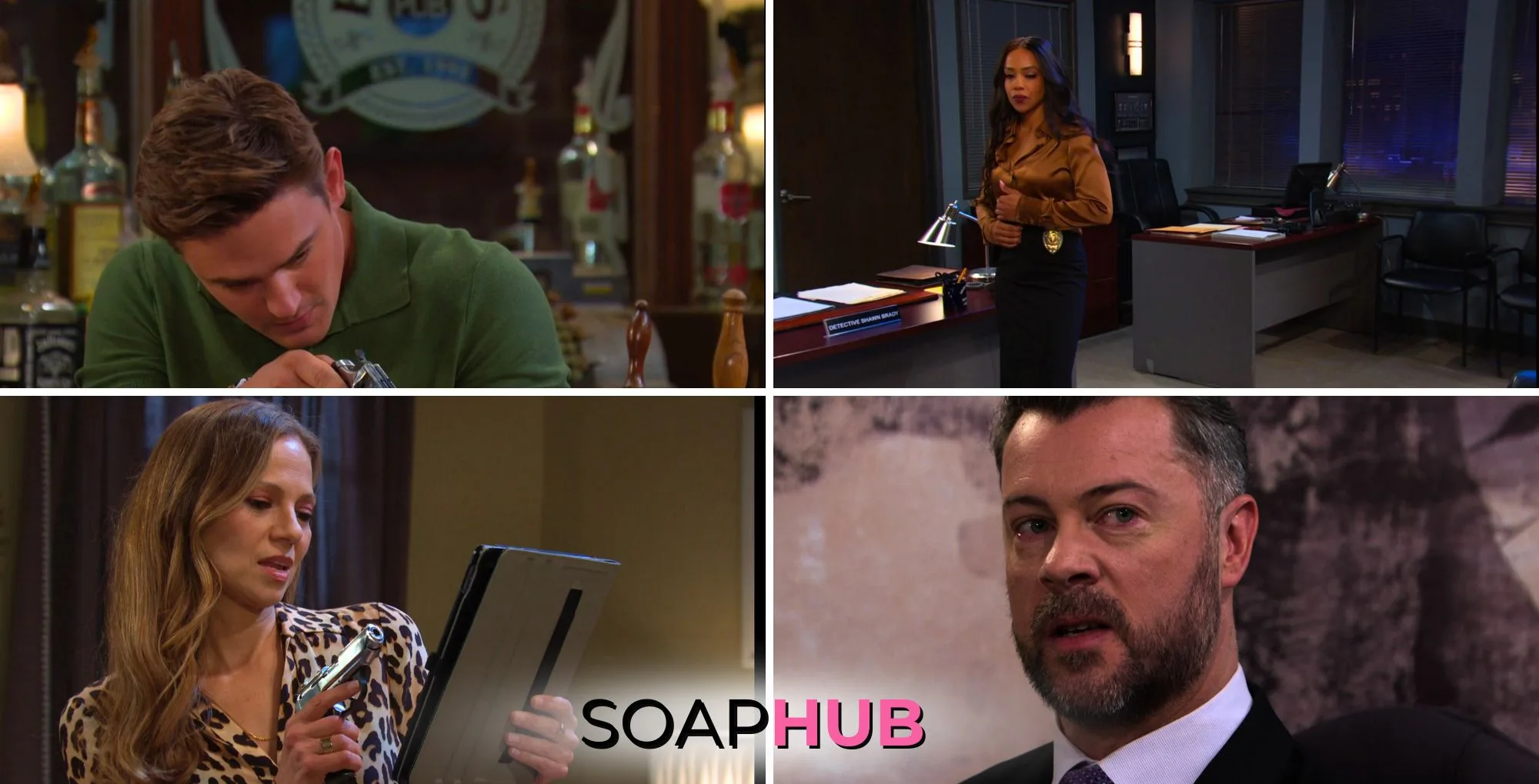 Collage of the Wednesday, April 2 episode of Days of Our Lives, with the Soap Hub Logo