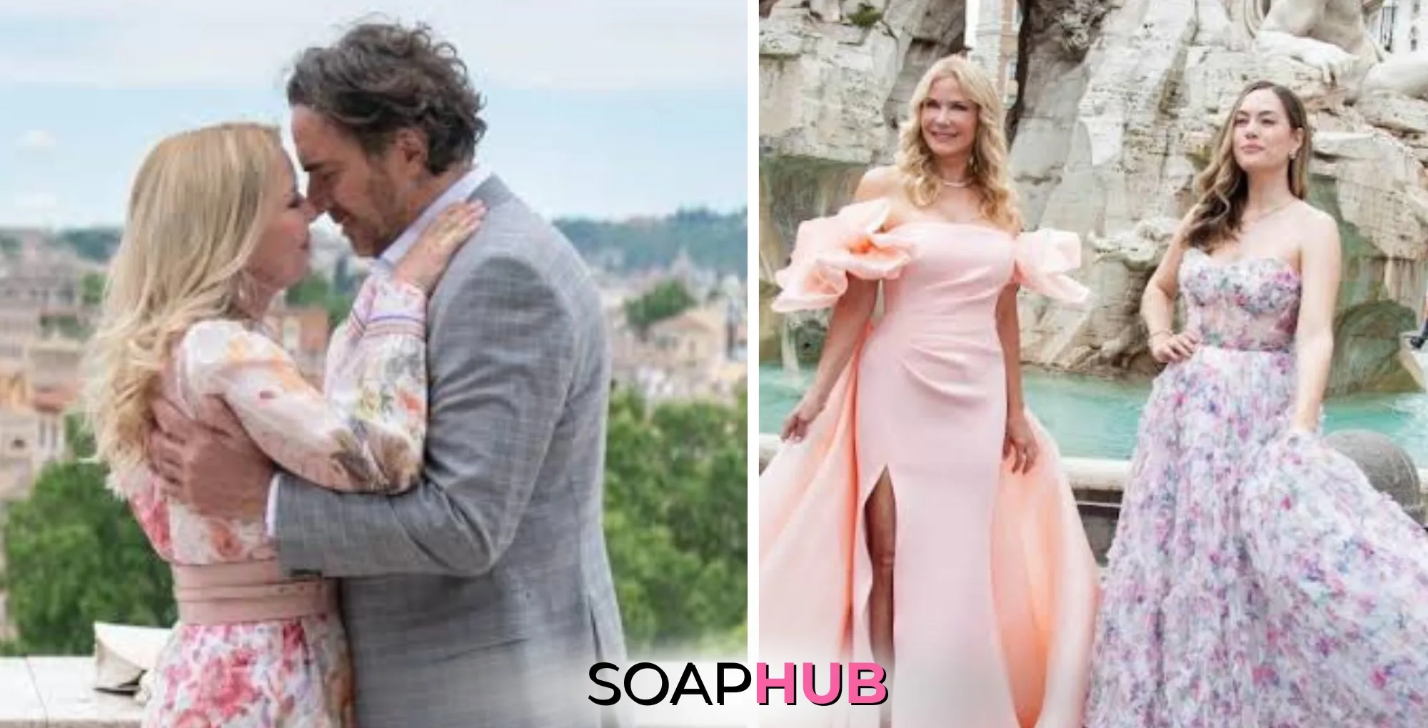 The Bold and the Beautiful's Brooke, Ridge, and Hope with the Soap Hub logo across the bottom.