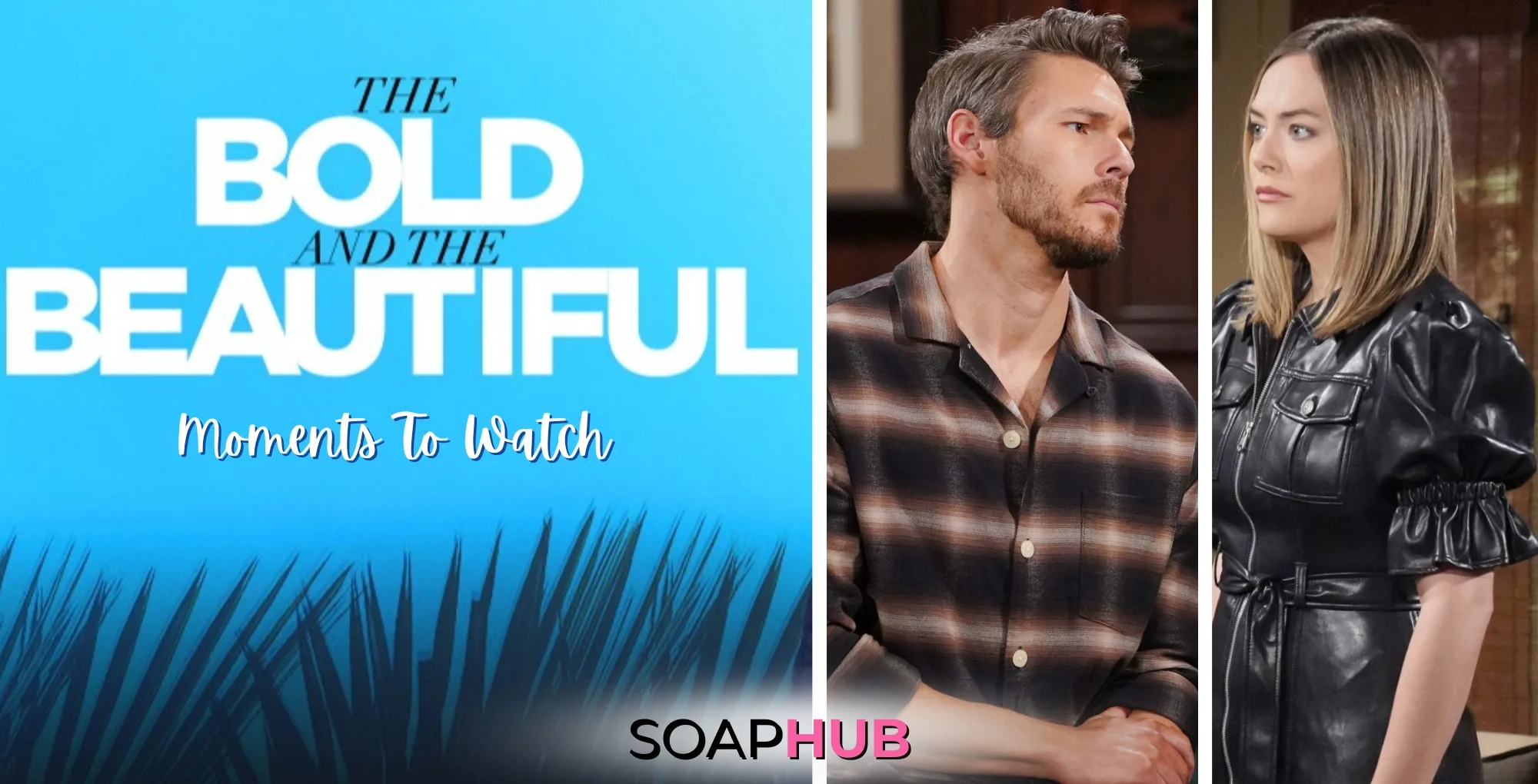 Bold and the Beautiful Moments to Watch April 28-May 2 Liam and Hope with the Soap Hub logol