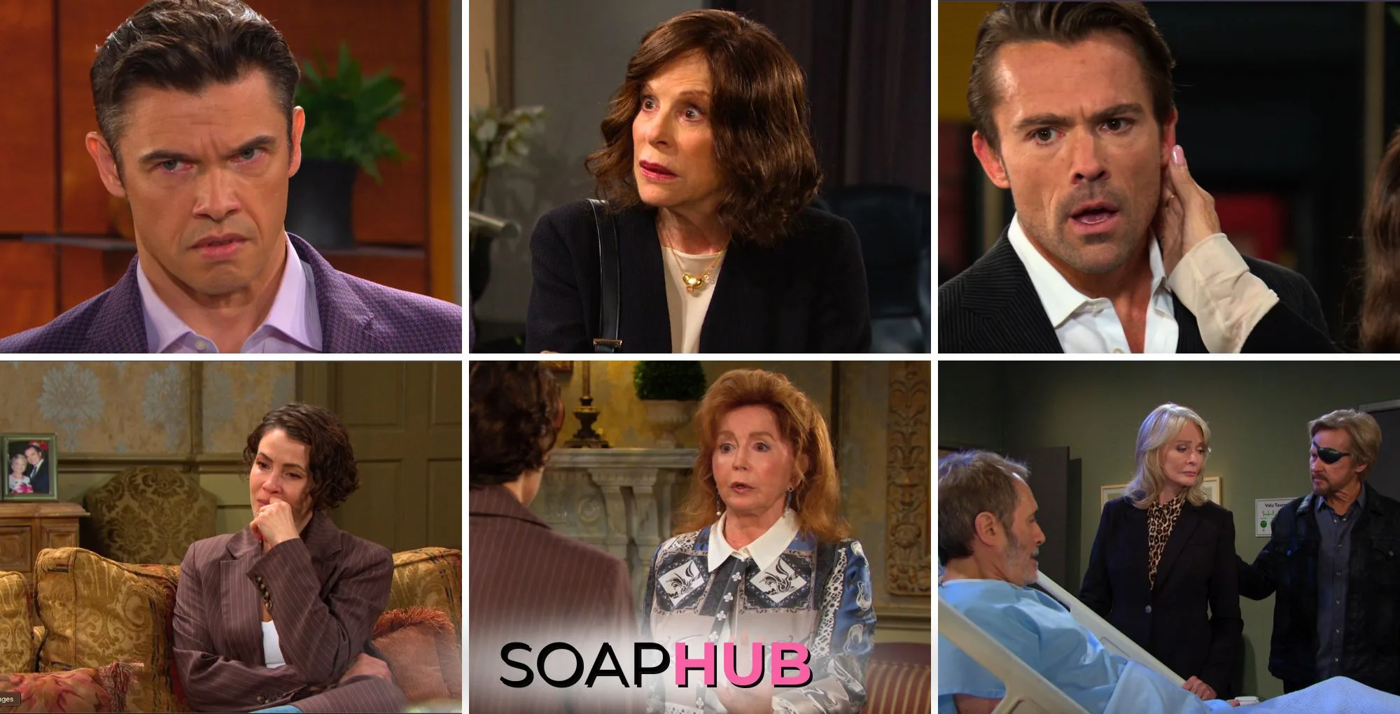 Collage for the Thursday, April 17 episode of Days of Our Lives, with the Soap Hub logo