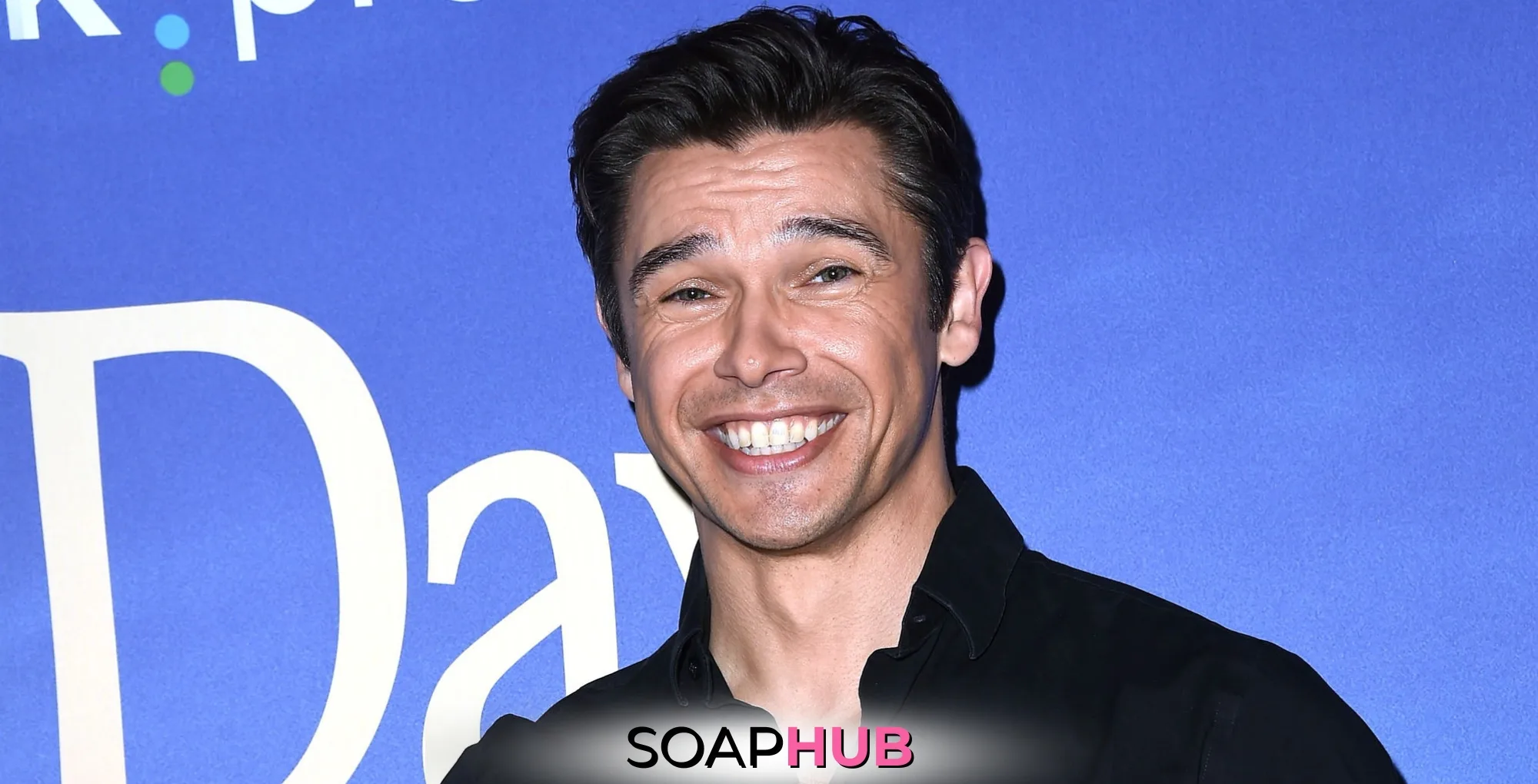 Days of Our Lives' Paul Telfer with the Soap Hub logo across the bottom.