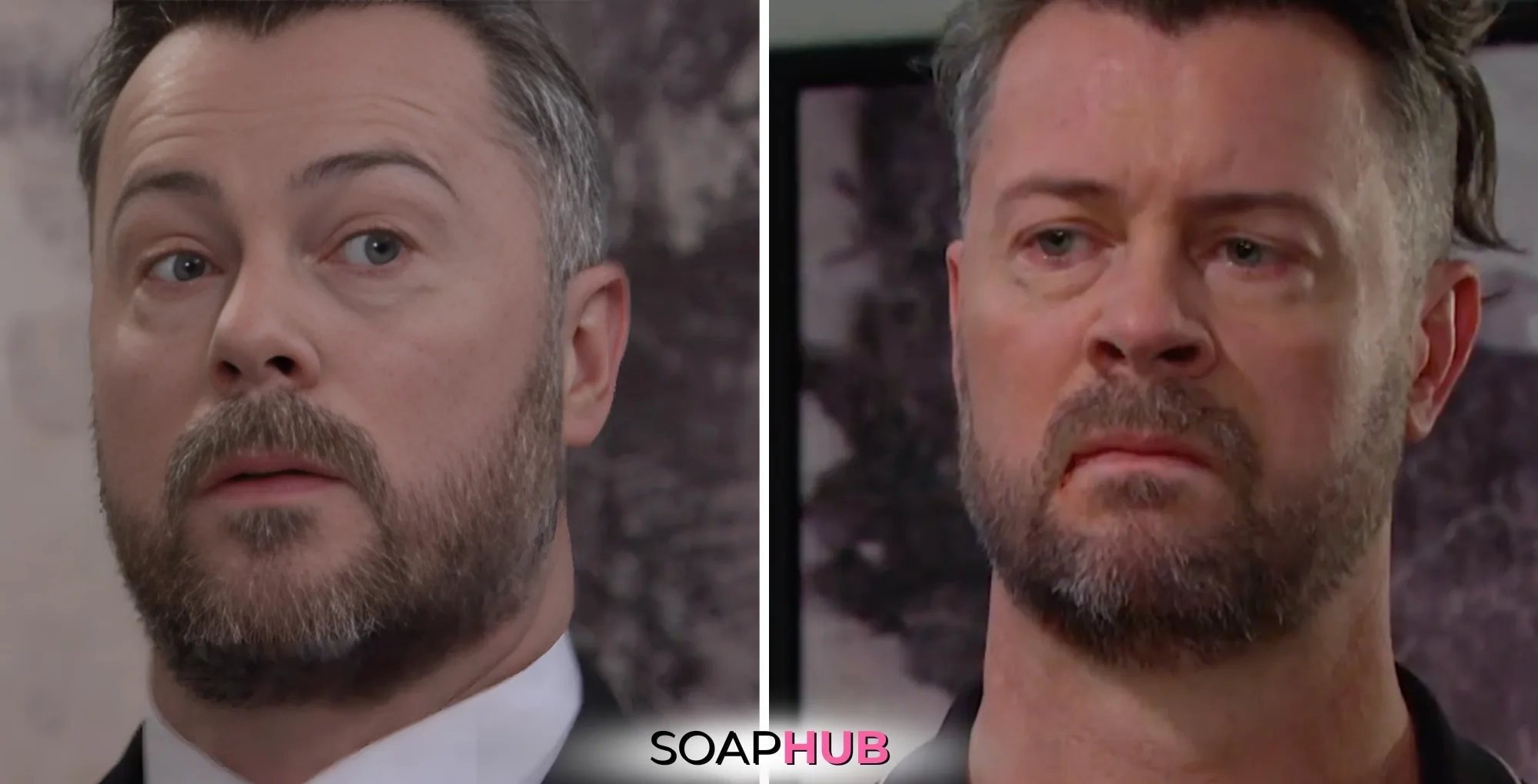 Days of our Lives Spoilers April 3 EJ with the Soap Hub logo.