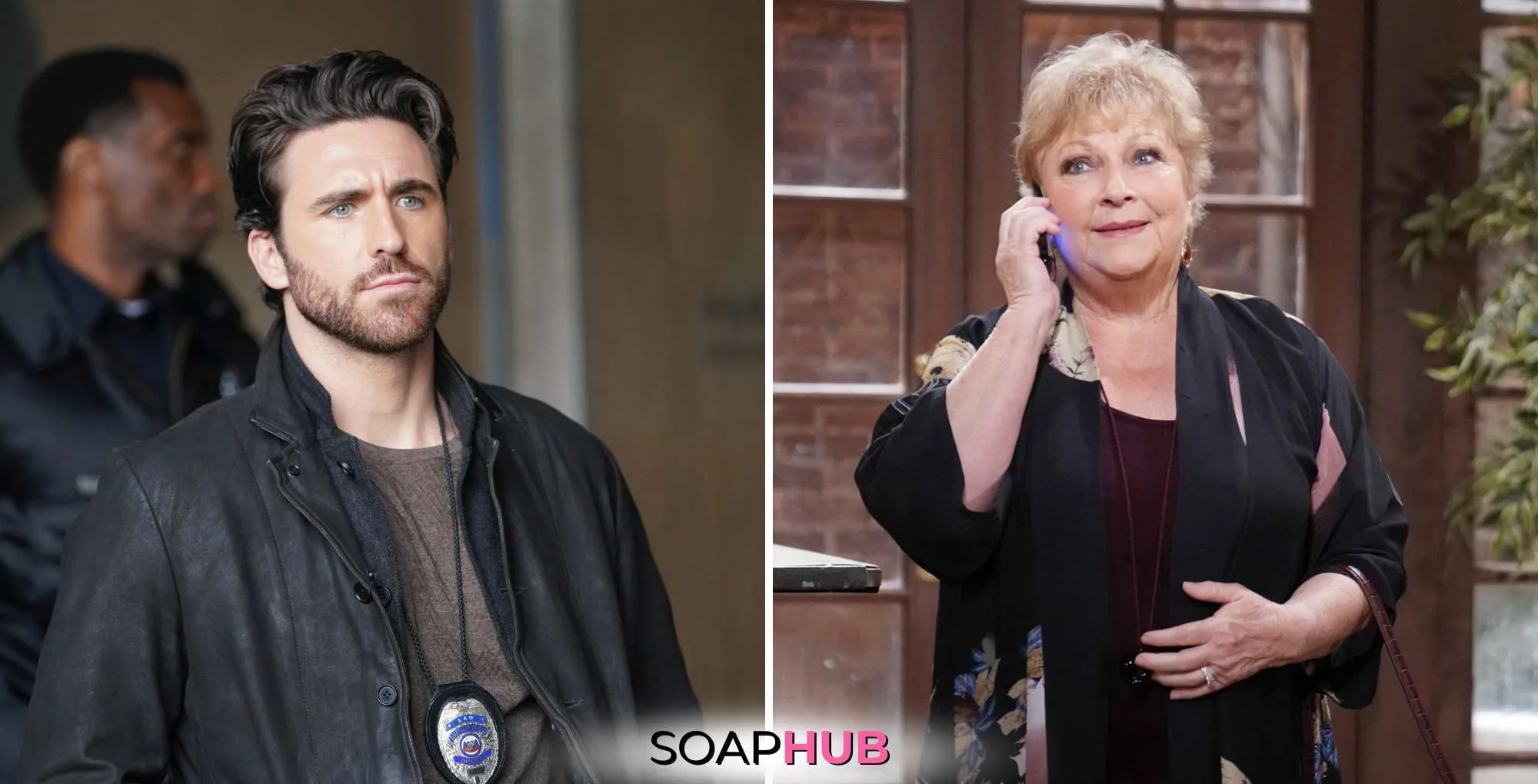 April 7 Young and Restless Chance and Traci with the SoapHub logo.