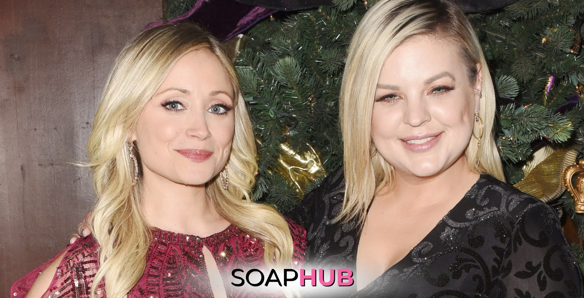 General Hospital Emme Rylan and Kirsten Storms with the Soap Hub logo.